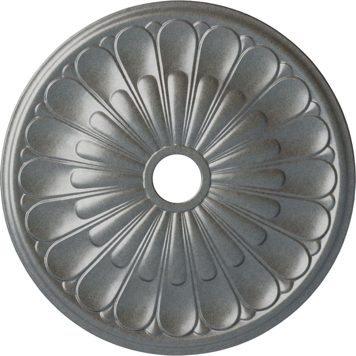Ekena Millwork CM26ELPLS Elsinore 26.75-in W x 26.75-in L Painted Platinum Polyurethane Whole Ceiling Medallion