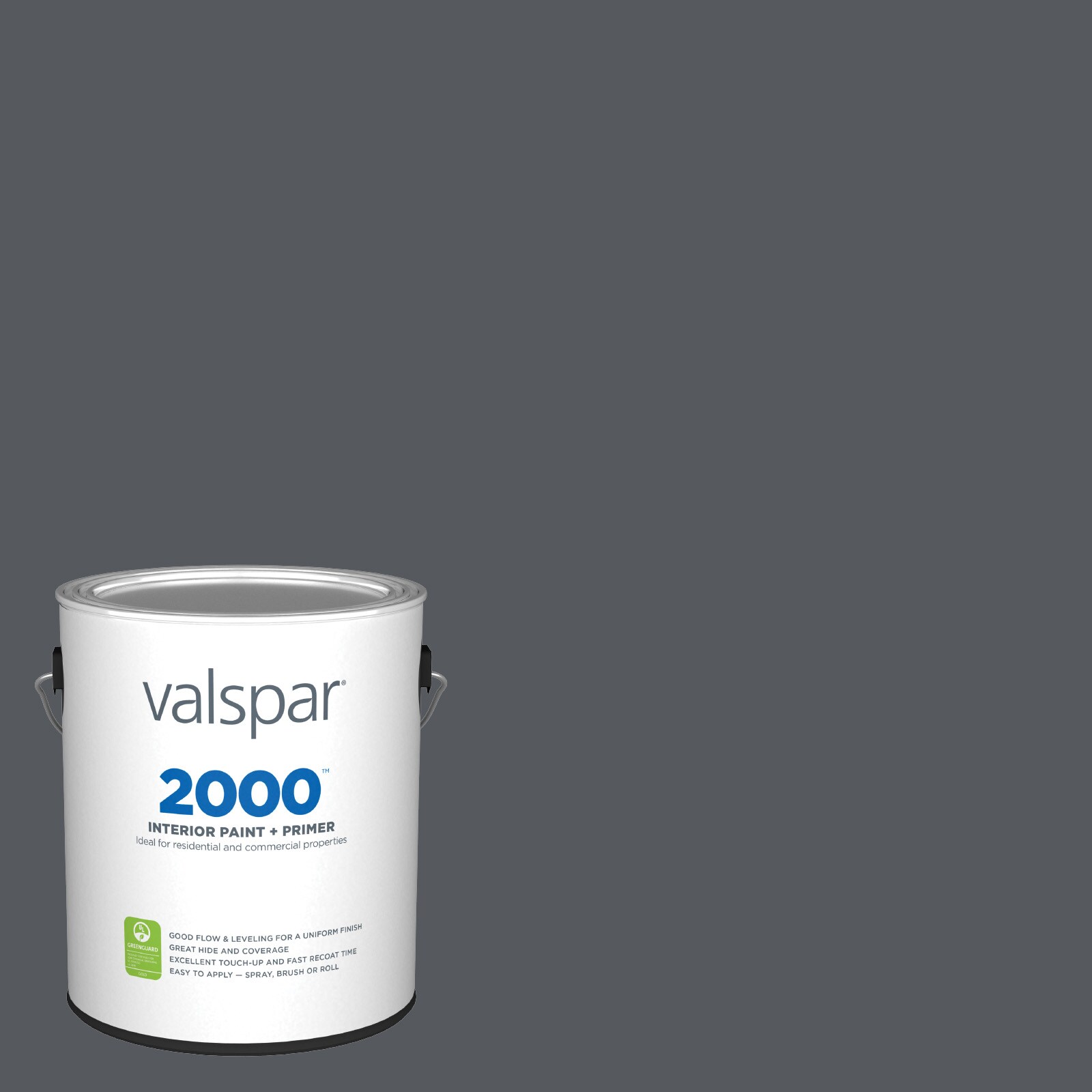 Valspar 4006-2C-28328 2000 Flat Hematite 4006-2C Latex Interior Paint Paint + Primer ( 1-gallon )