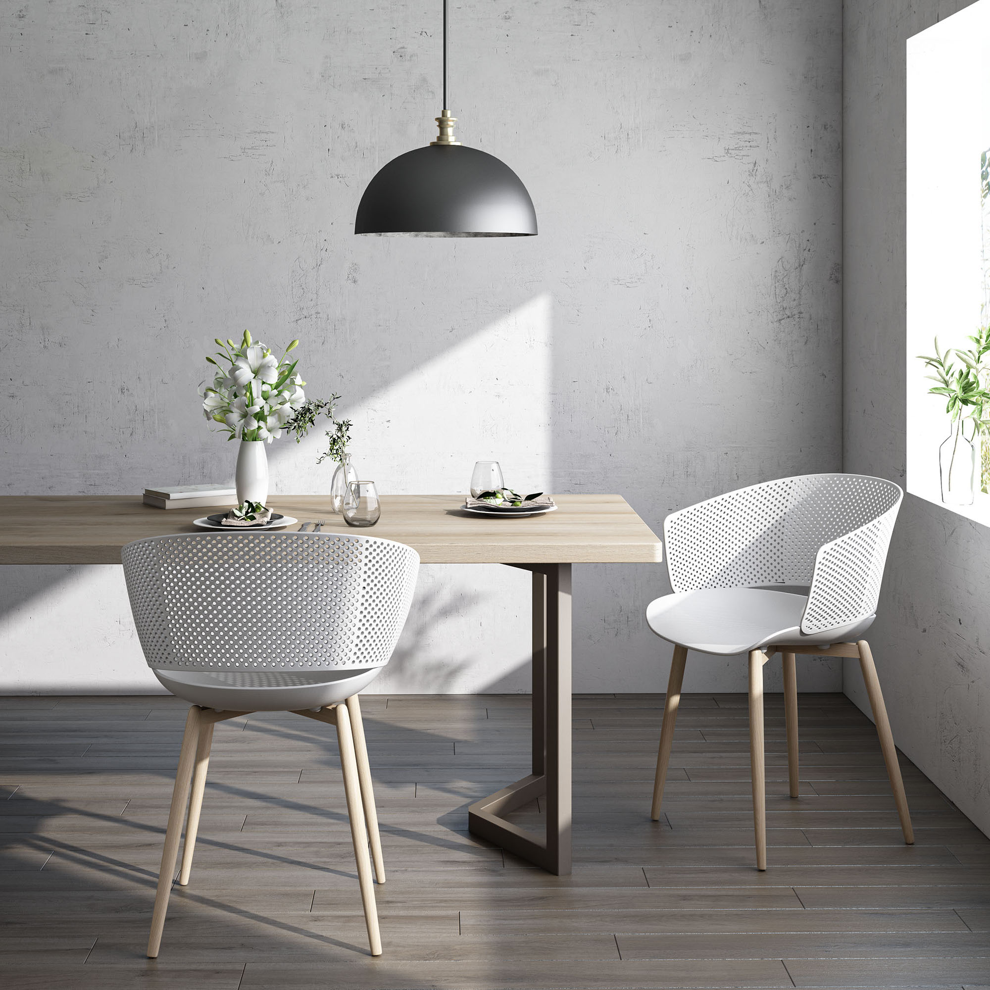 Jamesdar JCHA560-2WH Dining-Chairs - View #10