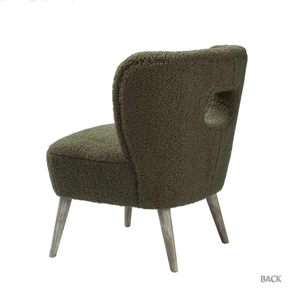 14 Karat Home Contemporary Seaweed Green Accent Chair with