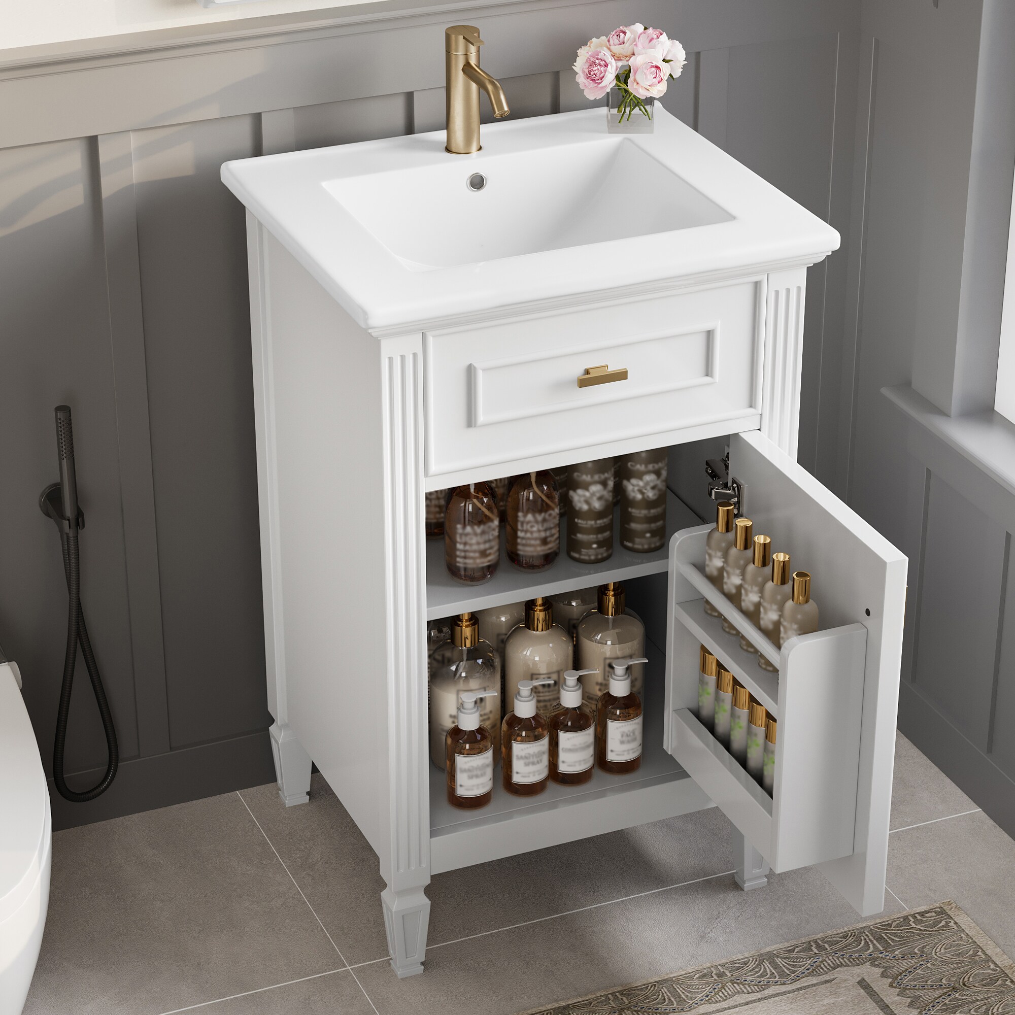 WELLFOR WA918DH Bath-Vanity-Combo - View #3