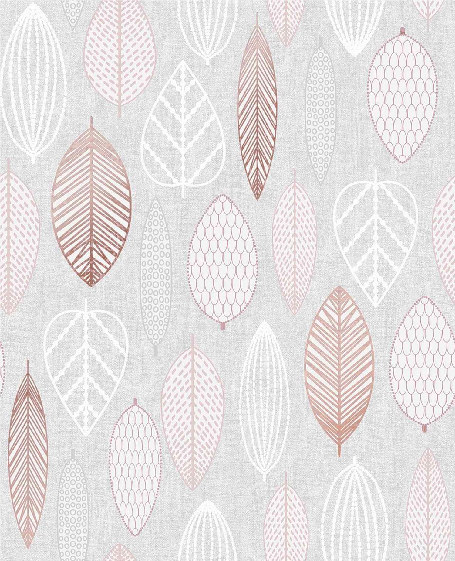 Graham & Brown 105135 Highland 56-Sq. Feet Pink Vinyl Textured Floral Unpasted Wallpaper