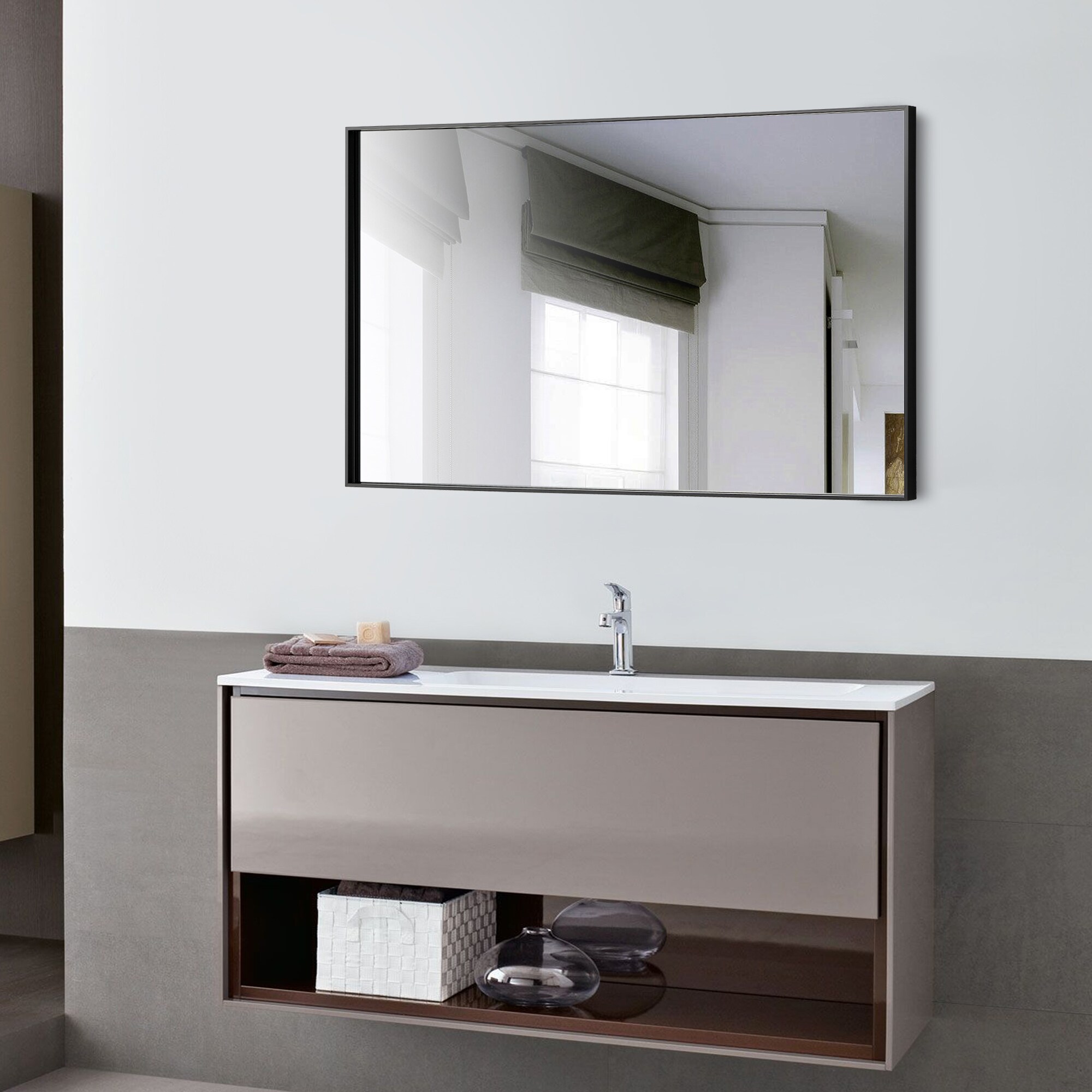 GETLEDEL MR-2513BK Framed-Bath-Mirrors - View #11