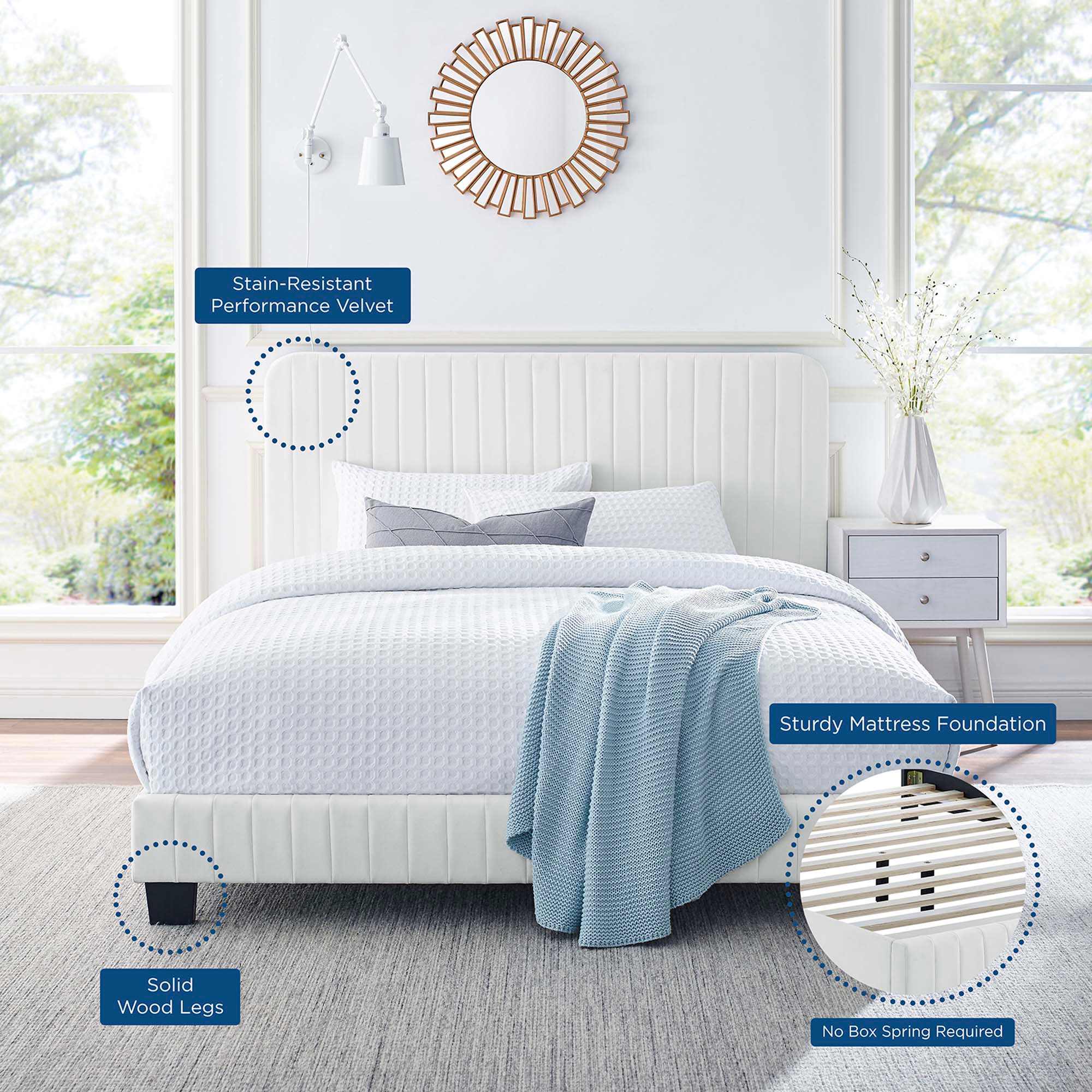 Modway MOD-6333-WHI beds - View #3