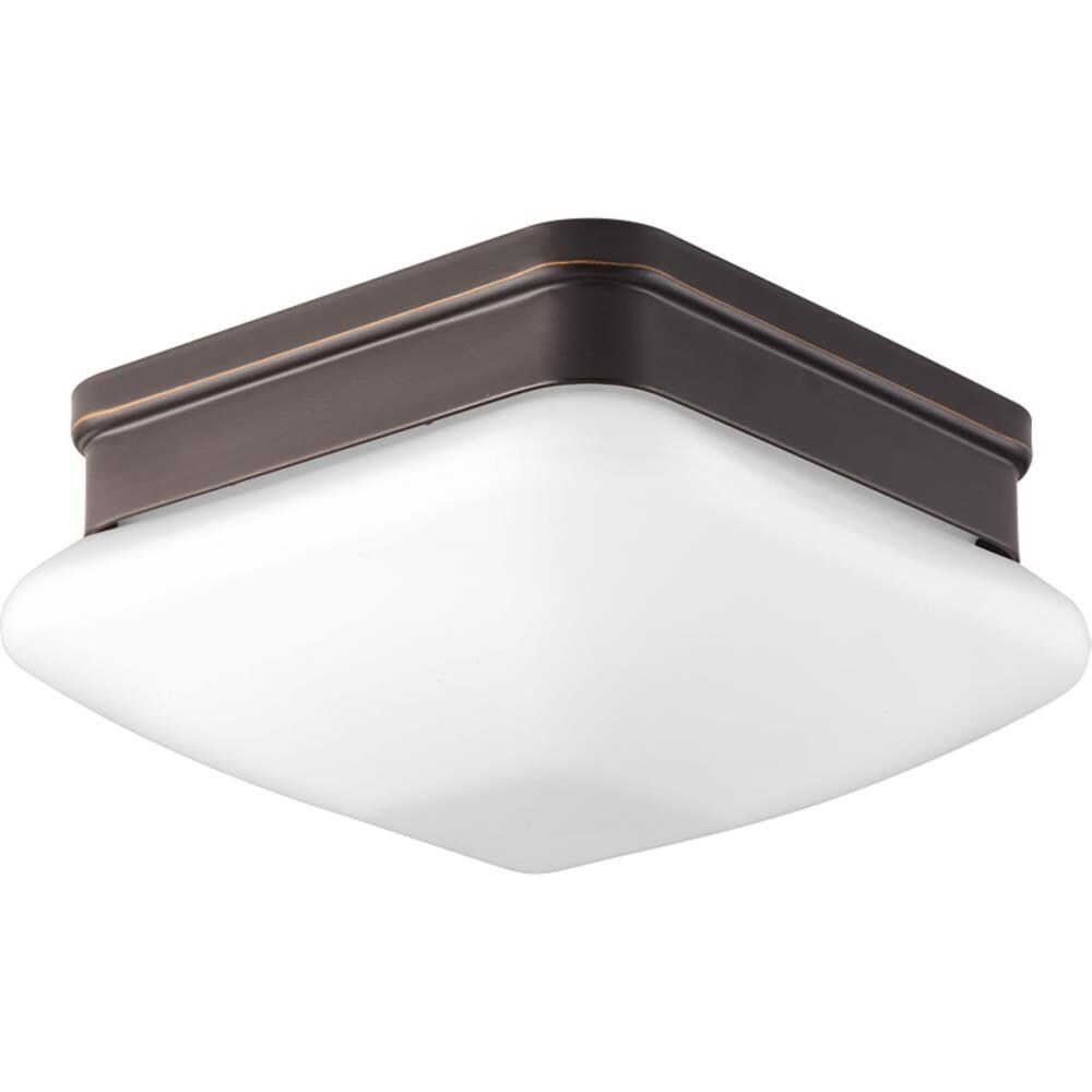 Progress Lighting P3991-20 Appeal 1 -Light 7.5-in Antique Bronze Flush Mount Light