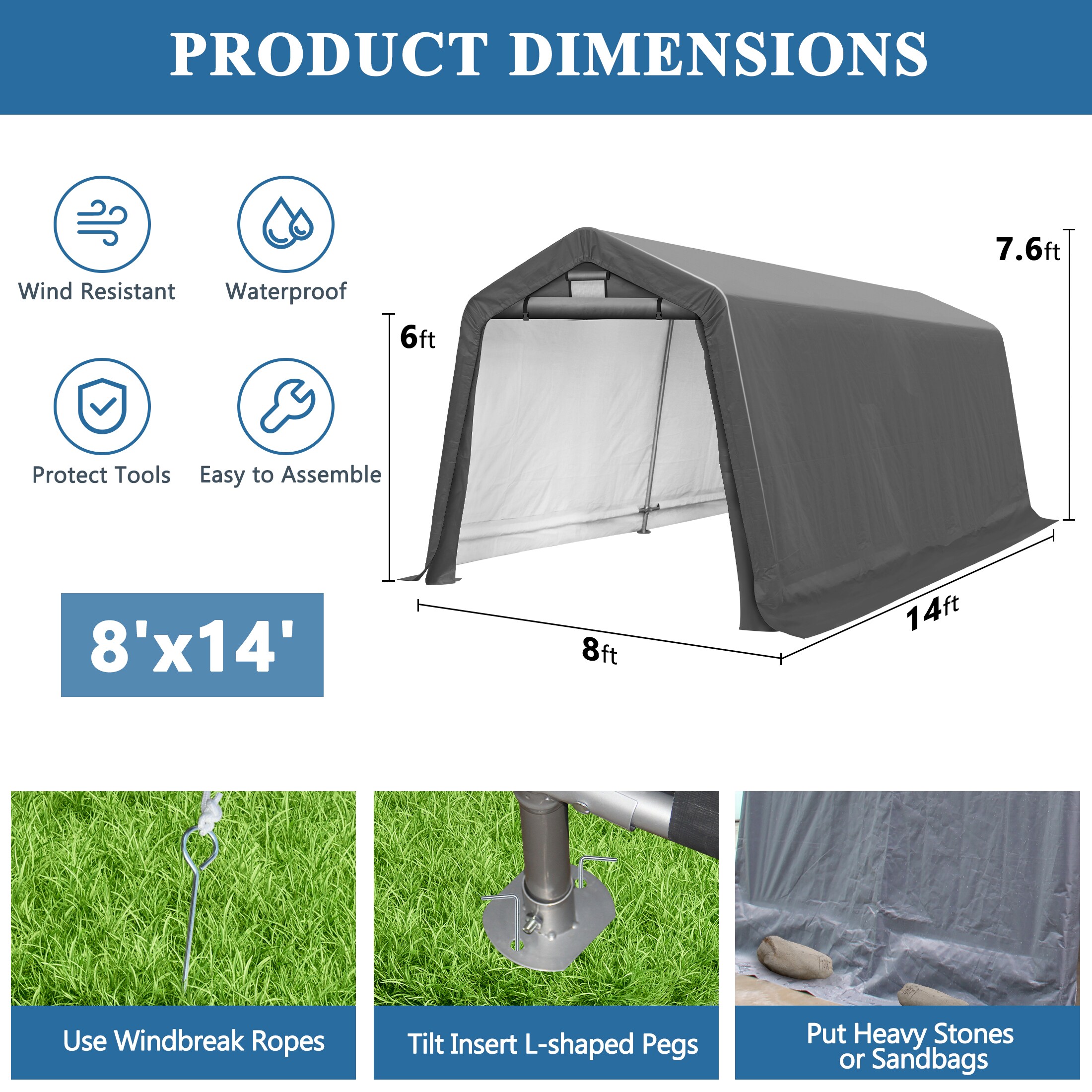 Coveronics LW-CWP-0814 Canopy-Storage - View #5