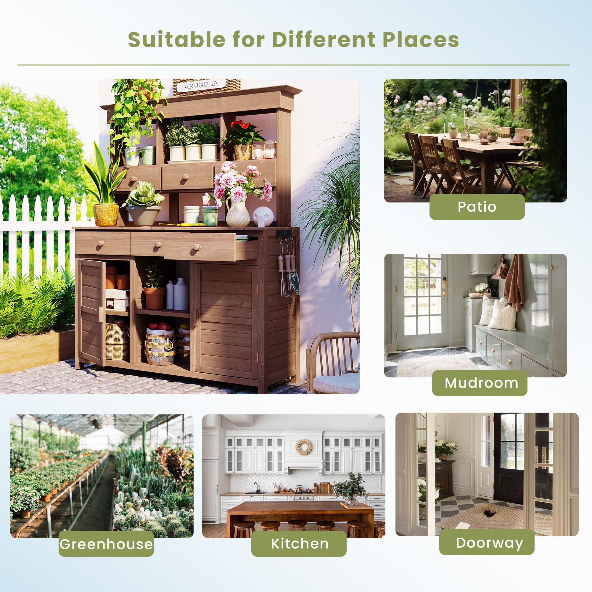 Kahomvis G243-QP717-09 Potting-Benches - View #6