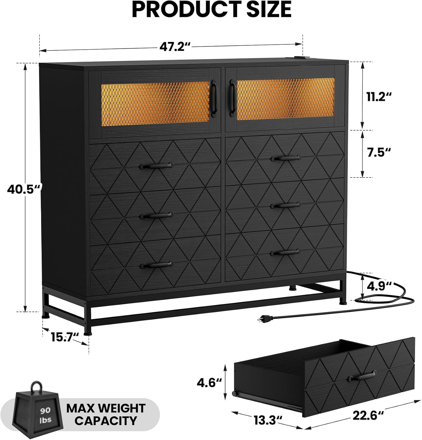 WhizMax MIE-PHO-151RHQCN dressers - View #6