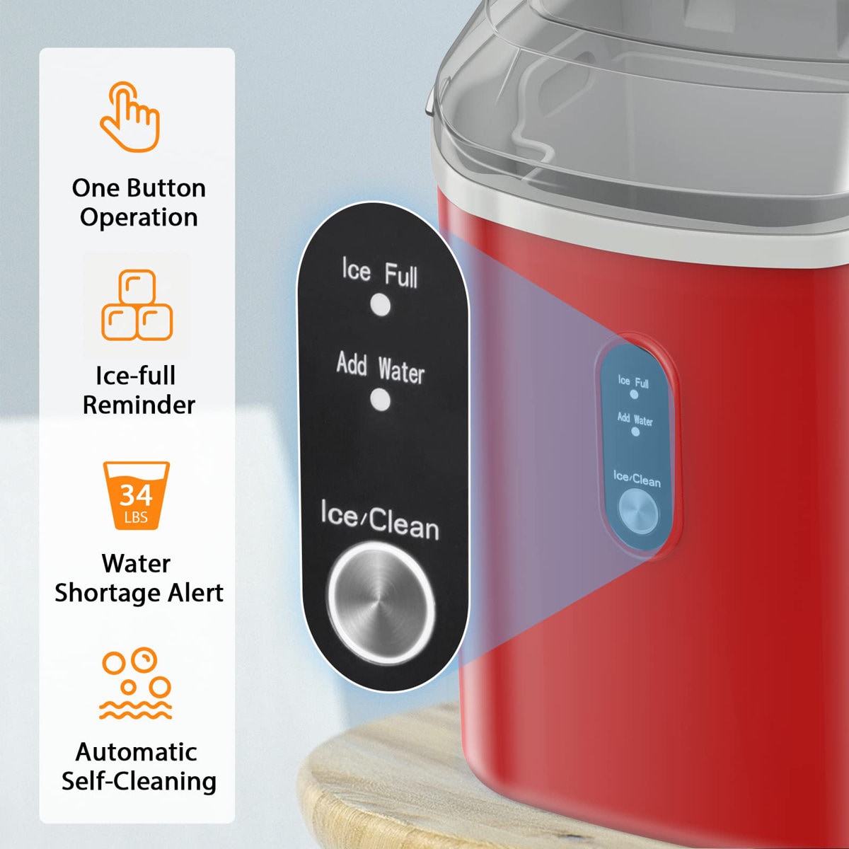 Antarctic Star Z5815NH-RED Commercial-Ice-Makers - View #2