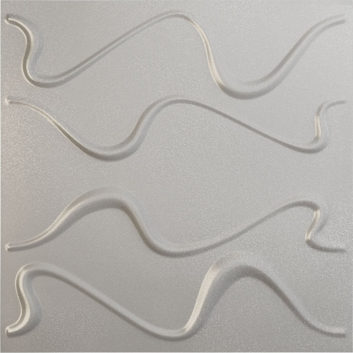 Ekena Millwork WP20X20VEASV 19-5/8-in x 19-5/8-in Embossed Textured Metallic Silver PVC Wall Panel