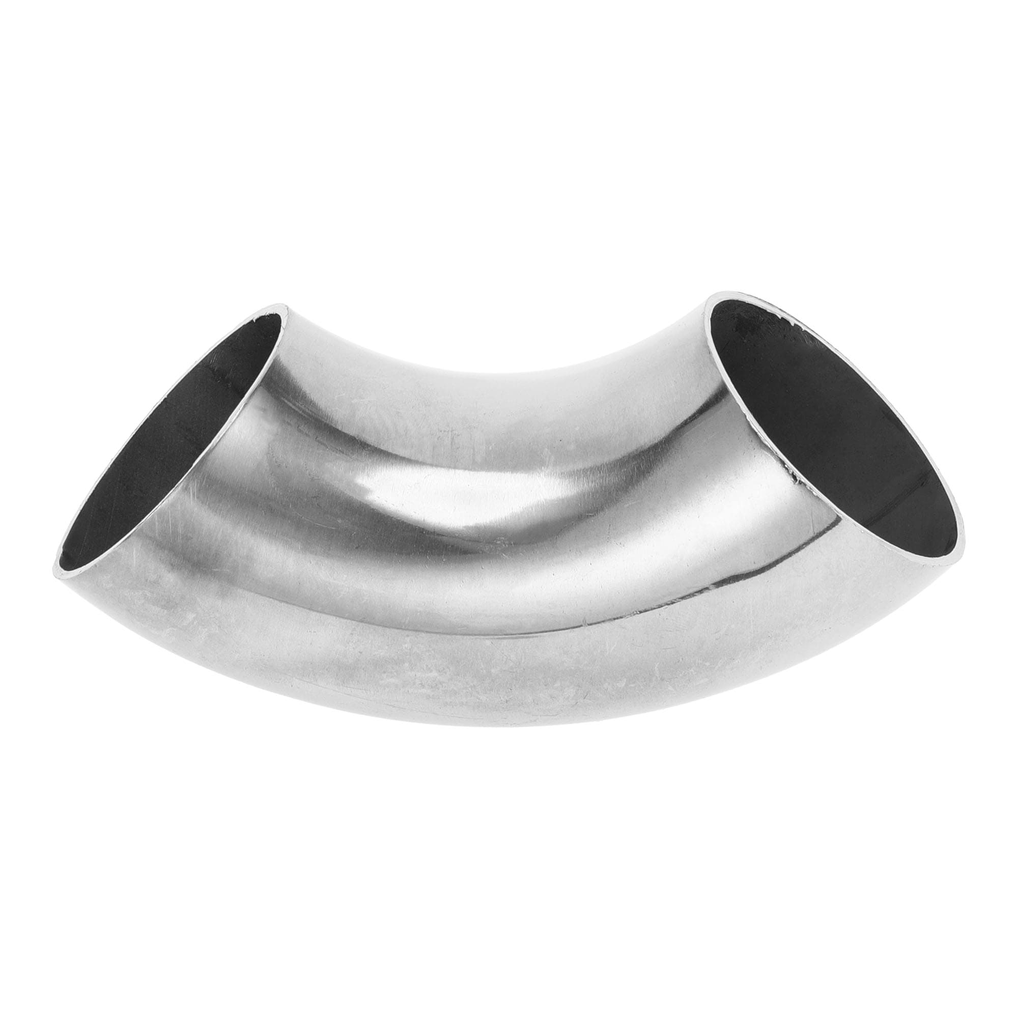 Unique Bargains 2 Inch OD 90 Degree Mandrel Bend Elbow Car Modified Exhaust Pipe Tubing 1.5mm/16GA Thickness 304 Stainless Steel Bend Tube Stair Handrail Piping 51x145x1.5mm
