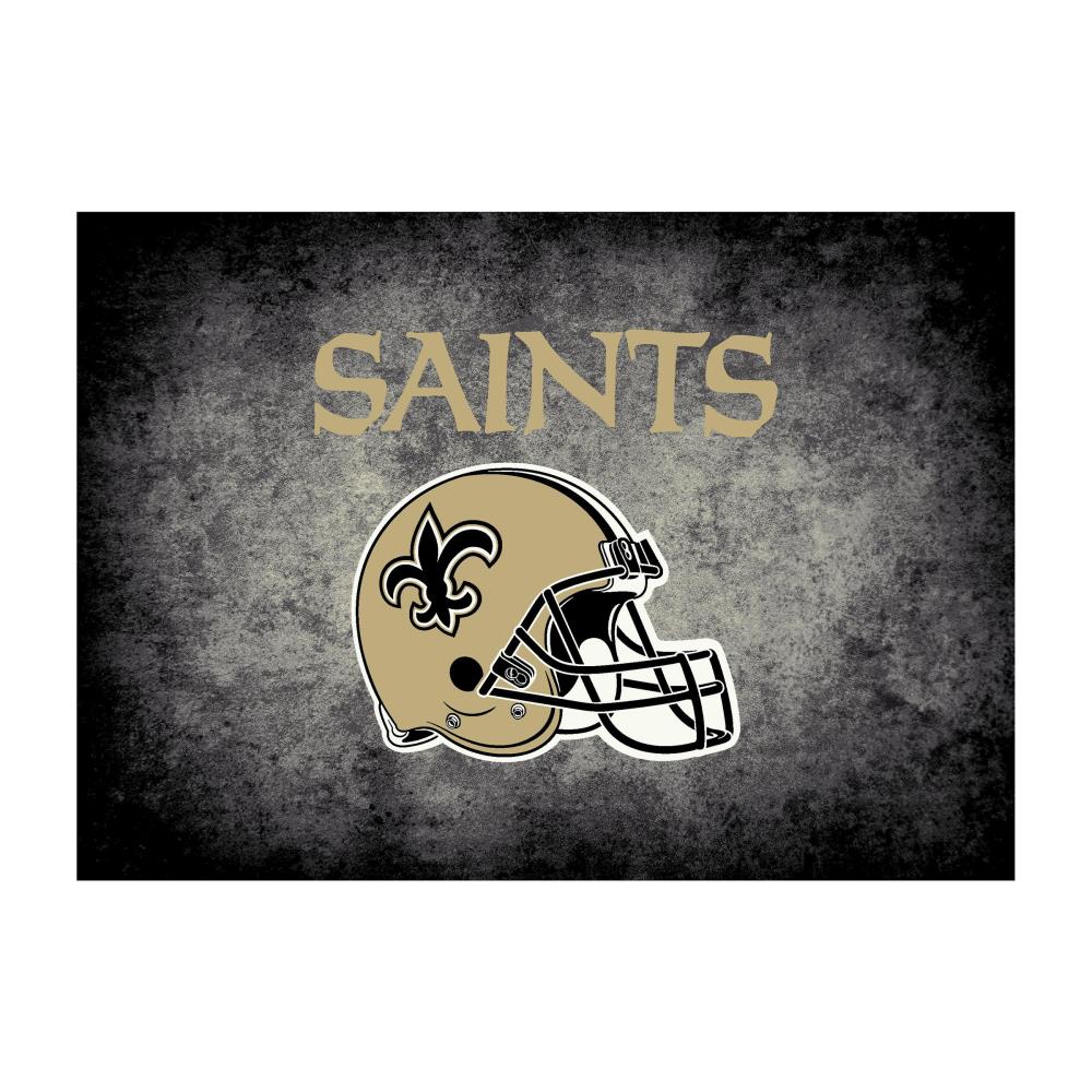 Rico Industries NFL Football New Orleans Saints 4.5 x 4 Wooden