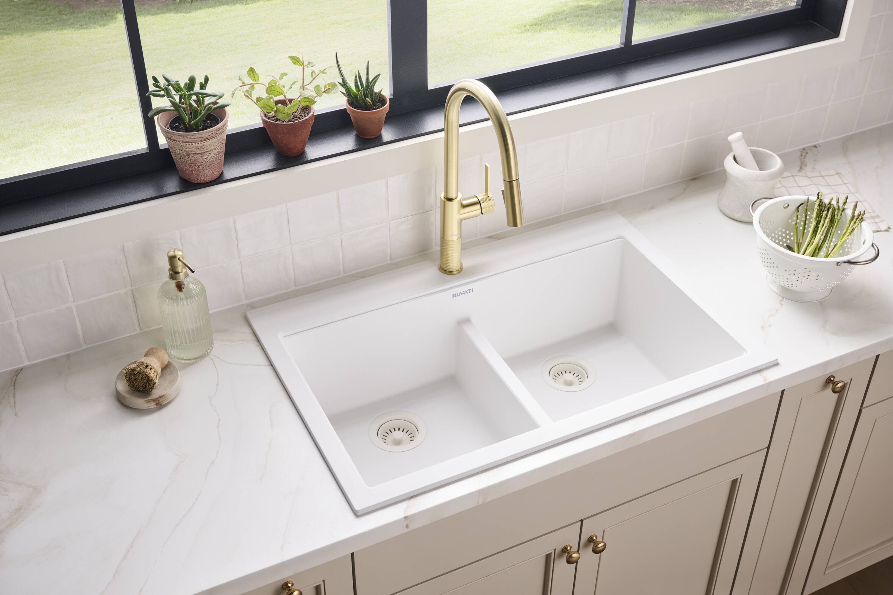 Ruvati RVG1385WH Kitchen-Sinks - View #7