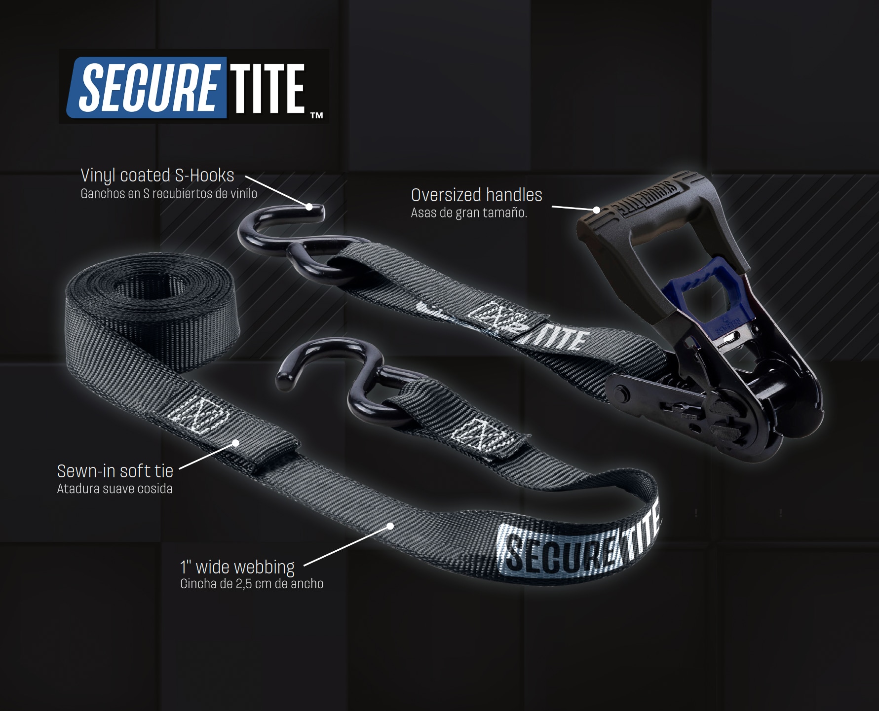 Secure Tite Cam Tie Down 4-Pack 300-lbs at