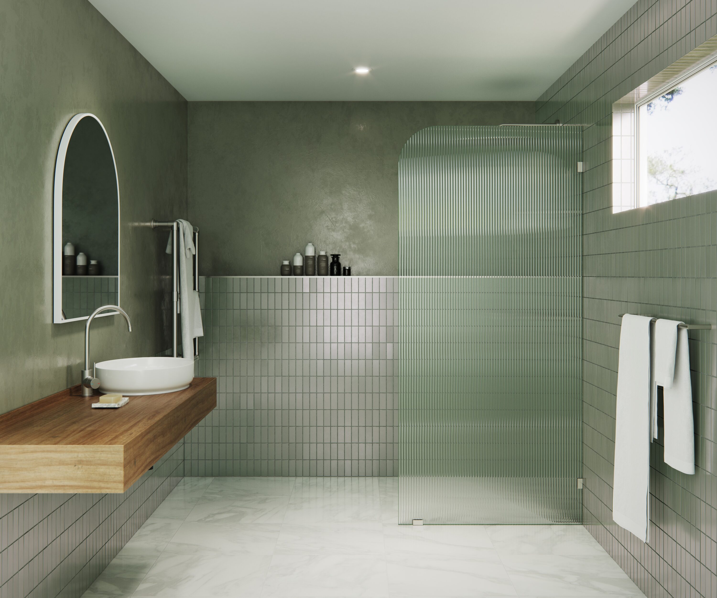 Glass Warehouse FL-RAD-34-R-BN Shower-Doors - View #2