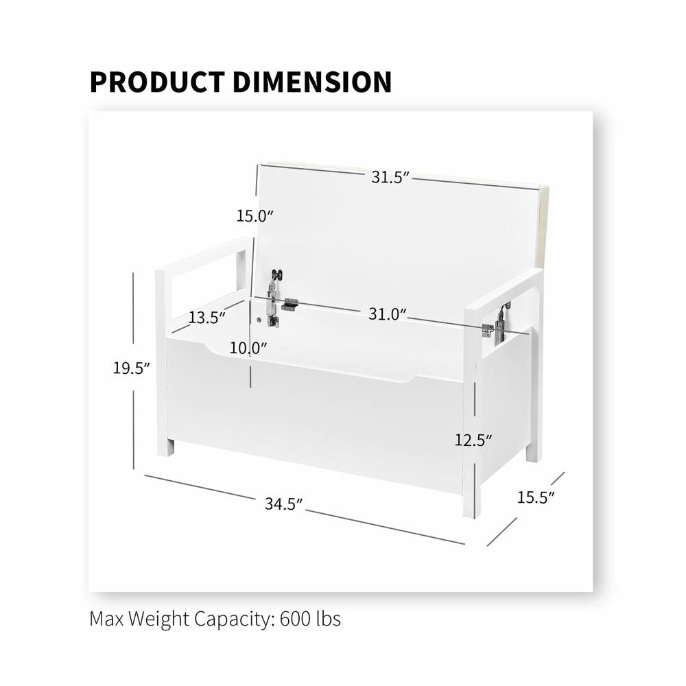 Costway HW56183WH bench - View #8