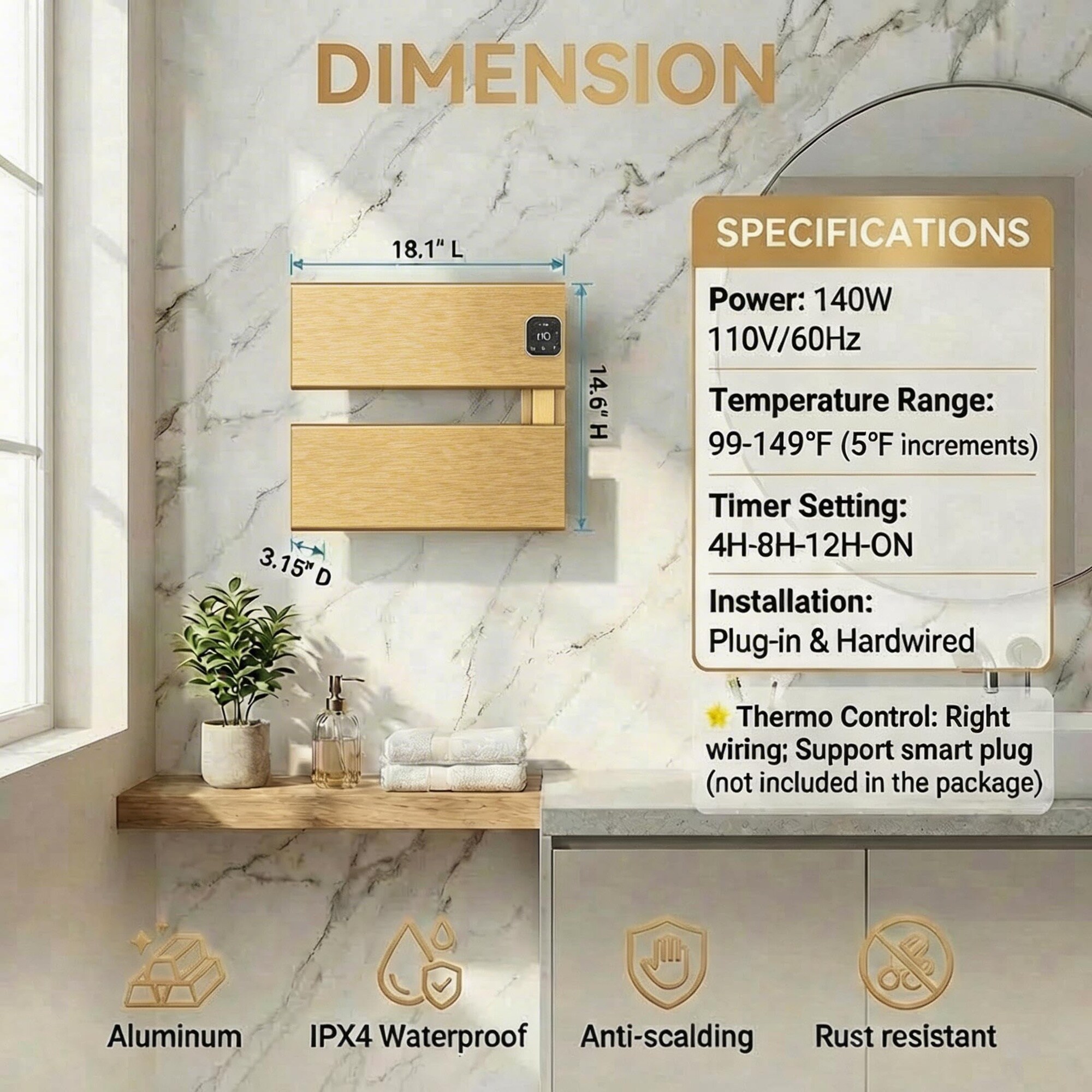 UUDULY LUU0716U089 Towel-Warmers - View #6