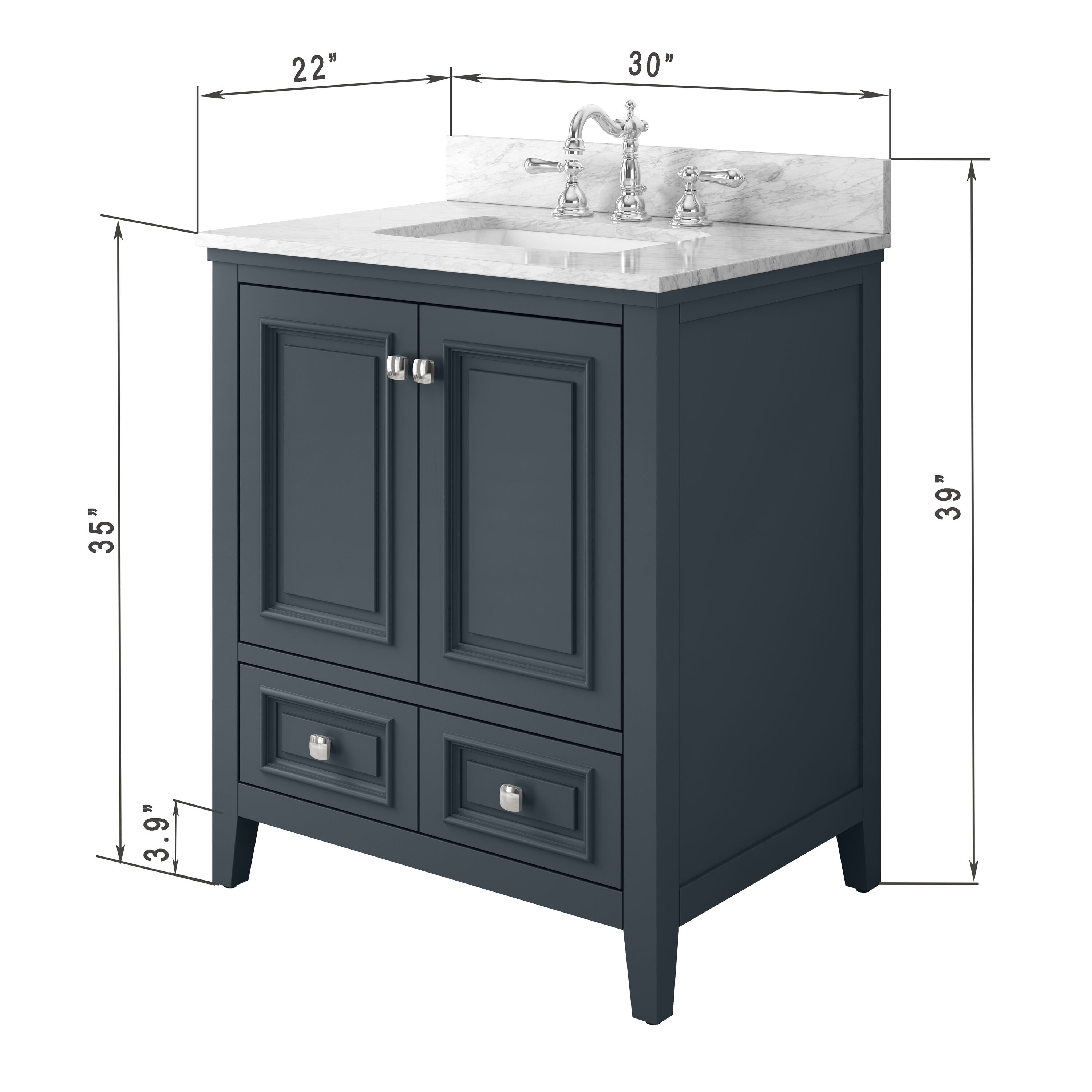 TJAmerican TJ01-28V3022GR Bath-Vanity-Combo - View #5