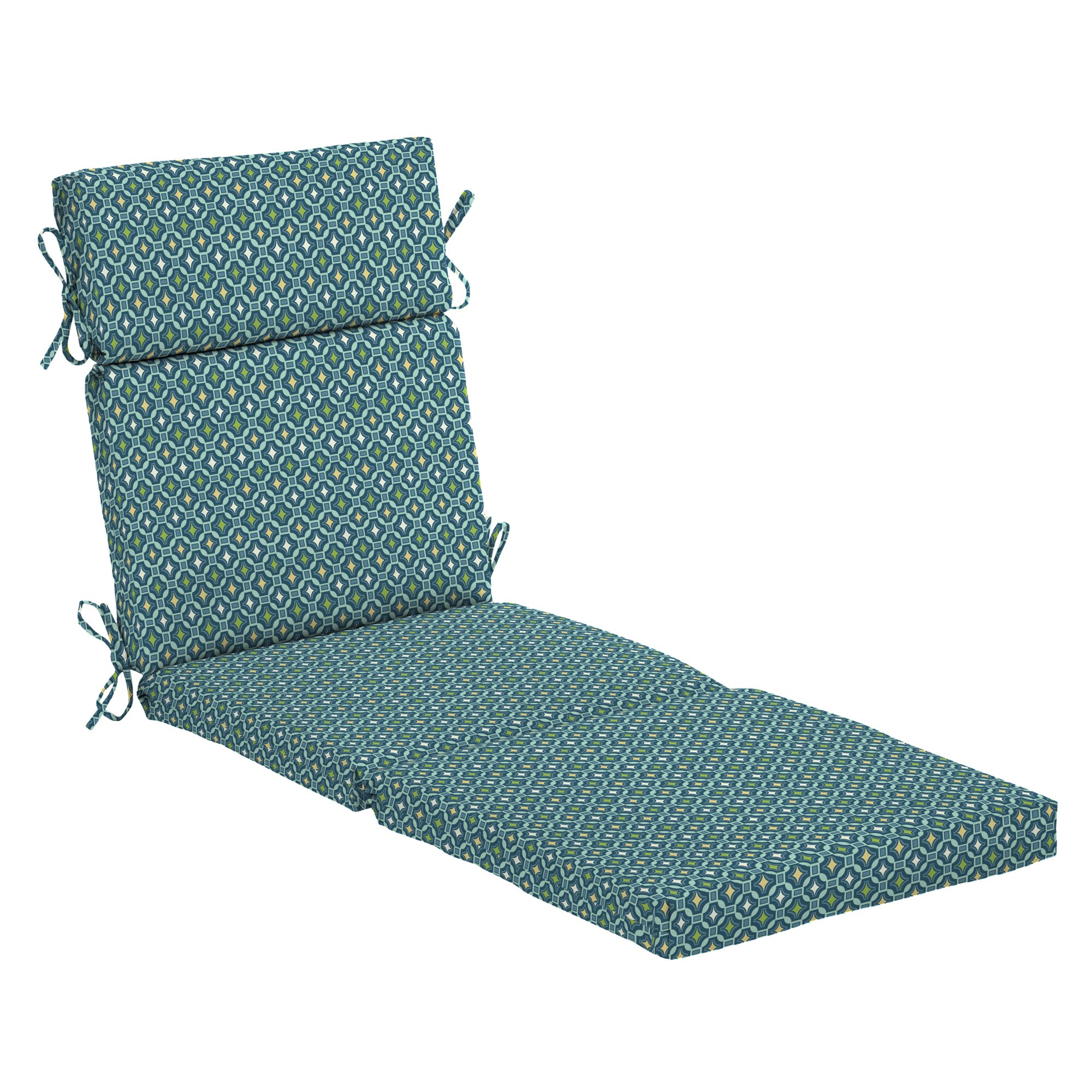 Arden Selections 52 in x 22 in Alana Tile Patio Chaise Lounge Chair Cushion at Lowes