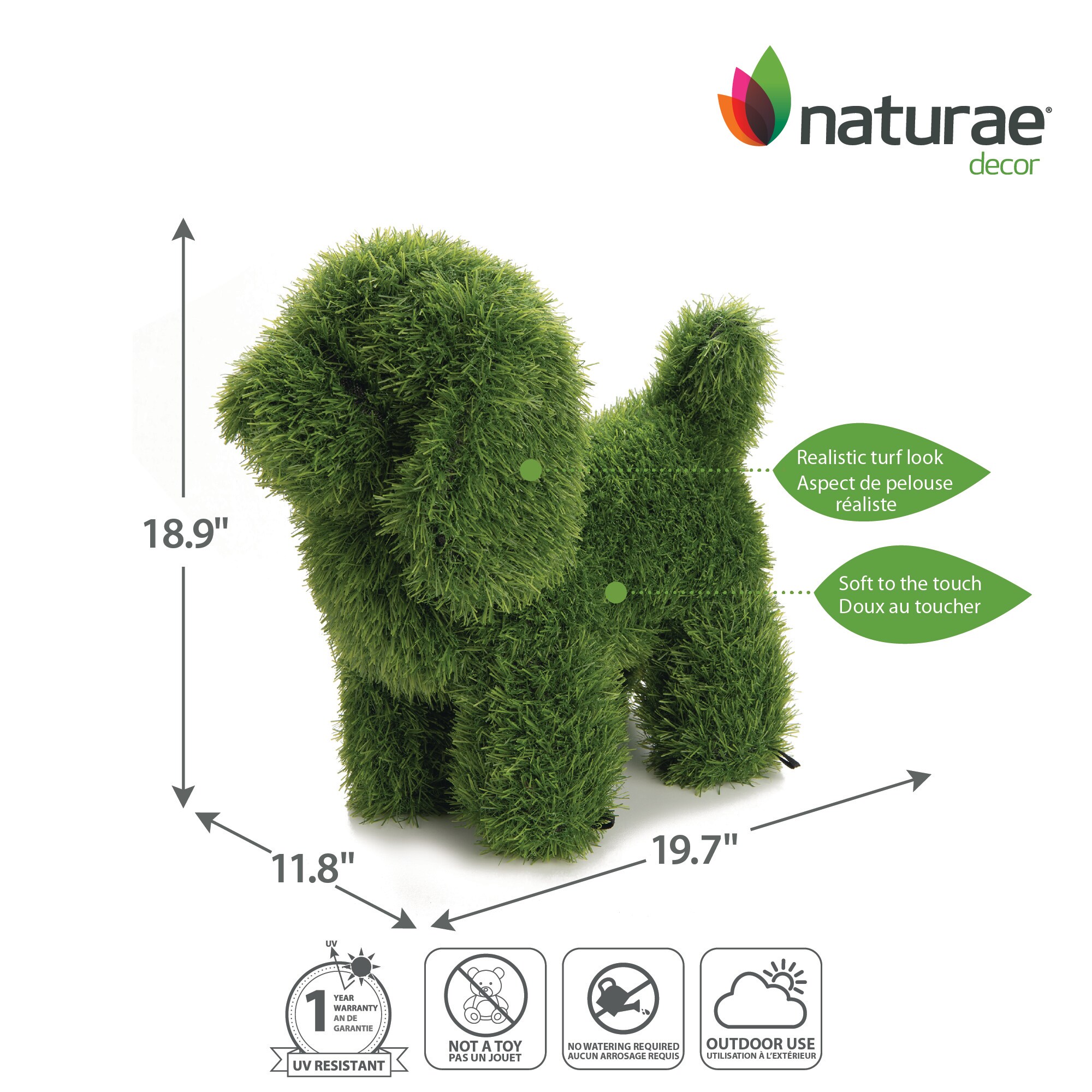 naturae decor PLS-21009-1PK Garden-Statue - View #3