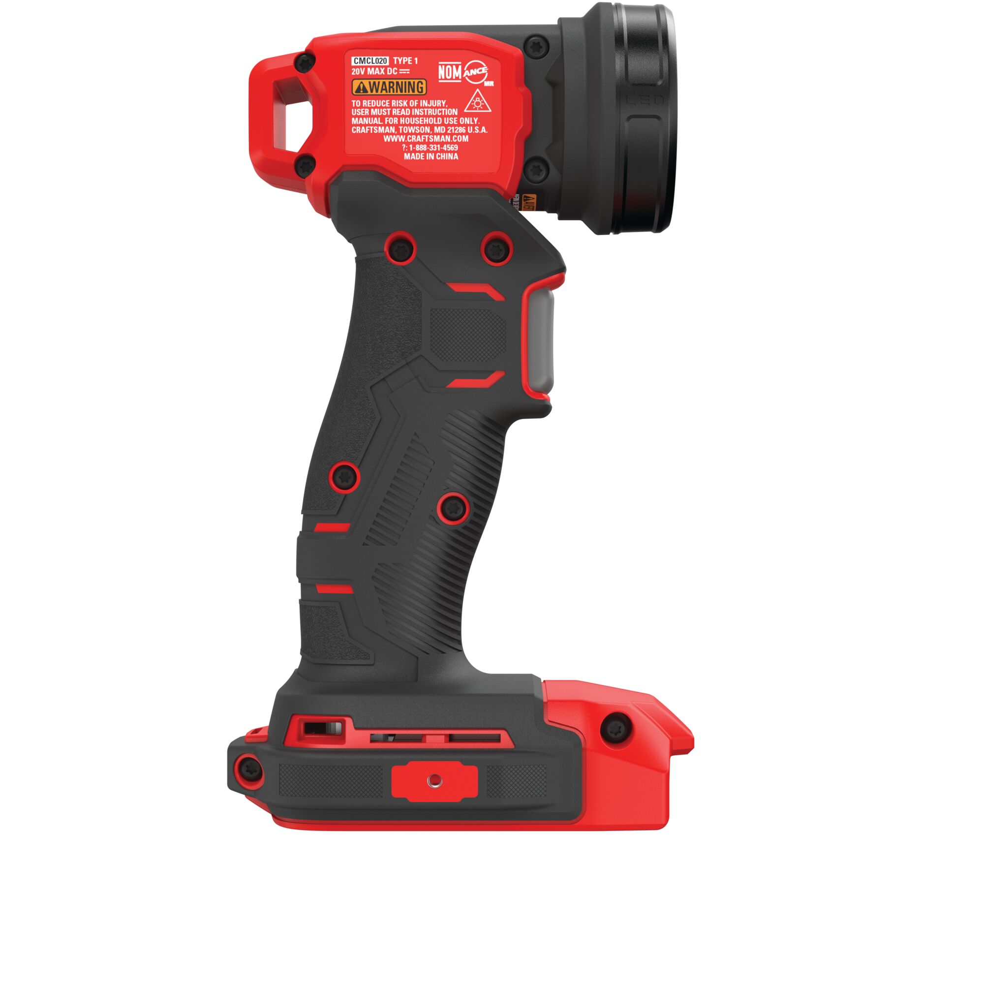 CRAFTSMAN V20 20-volt Max Lithium Ion (li-ion) Cordless 140-Lumen LED  Rechargeable Power Tool Flashlight at