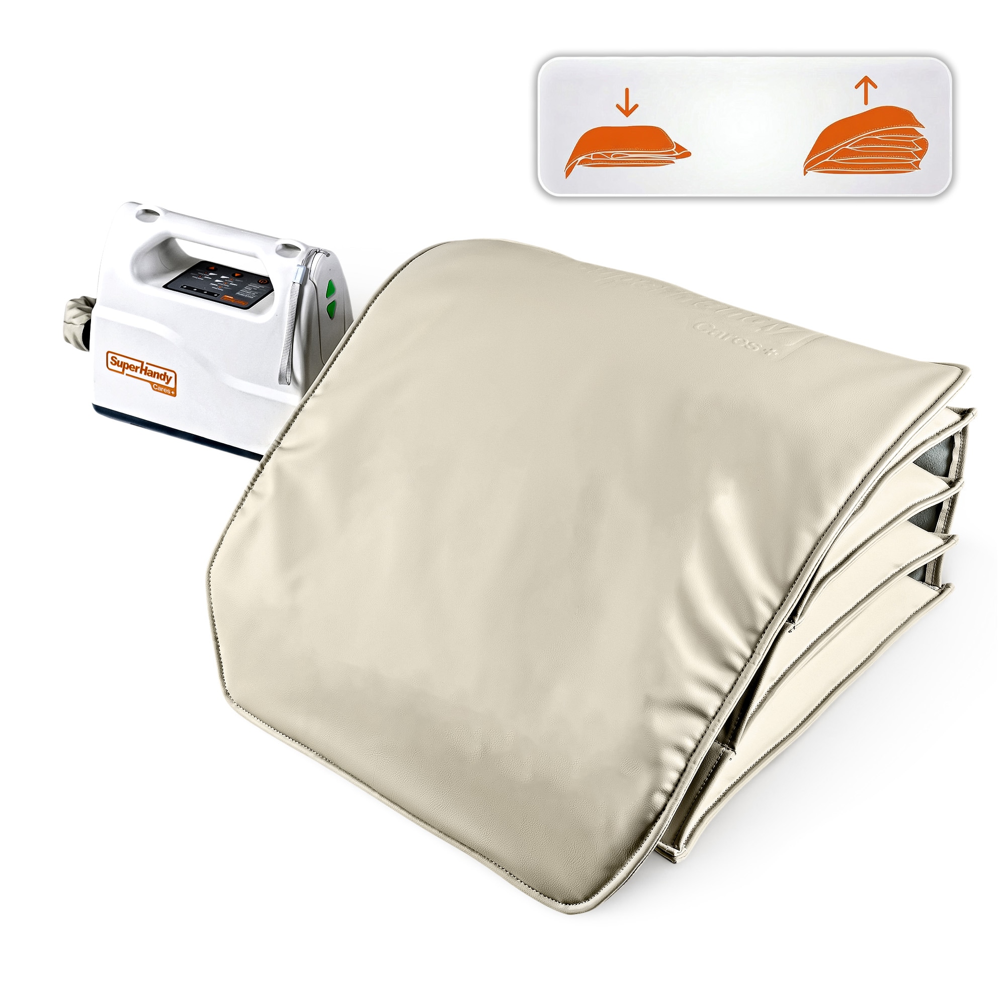 SuperHandy Electric Seat Lift Assist Cushion for Elderly Lithium Battery Powered Pneumatic Lifting Device 10 Inch Lift Height Air Cushion Mode Remote and Button Control Lightweight Portable Sit to Stand Aid