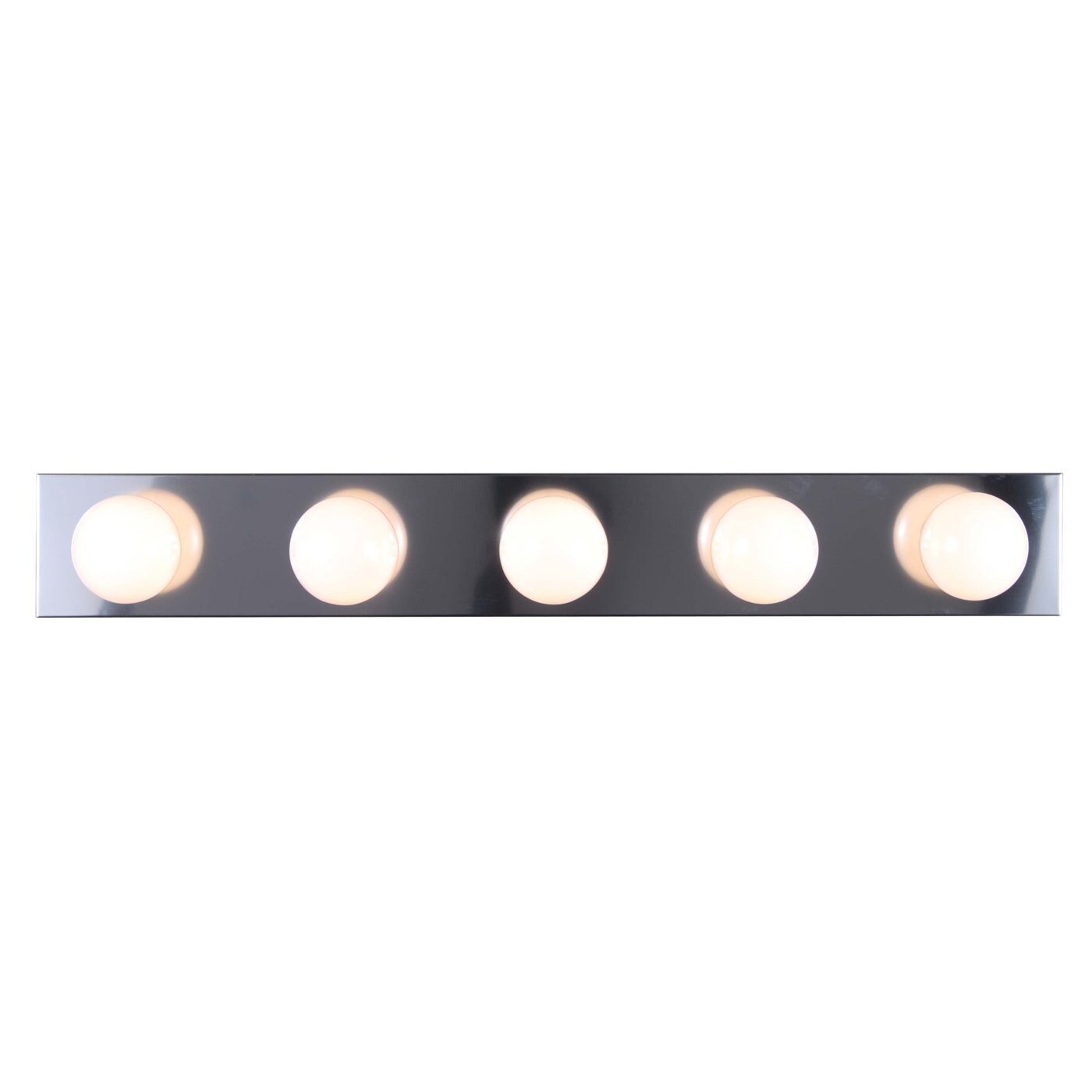 Elegant Chrome 30" Transitional 5-Light Bathroom Vanity Fixture