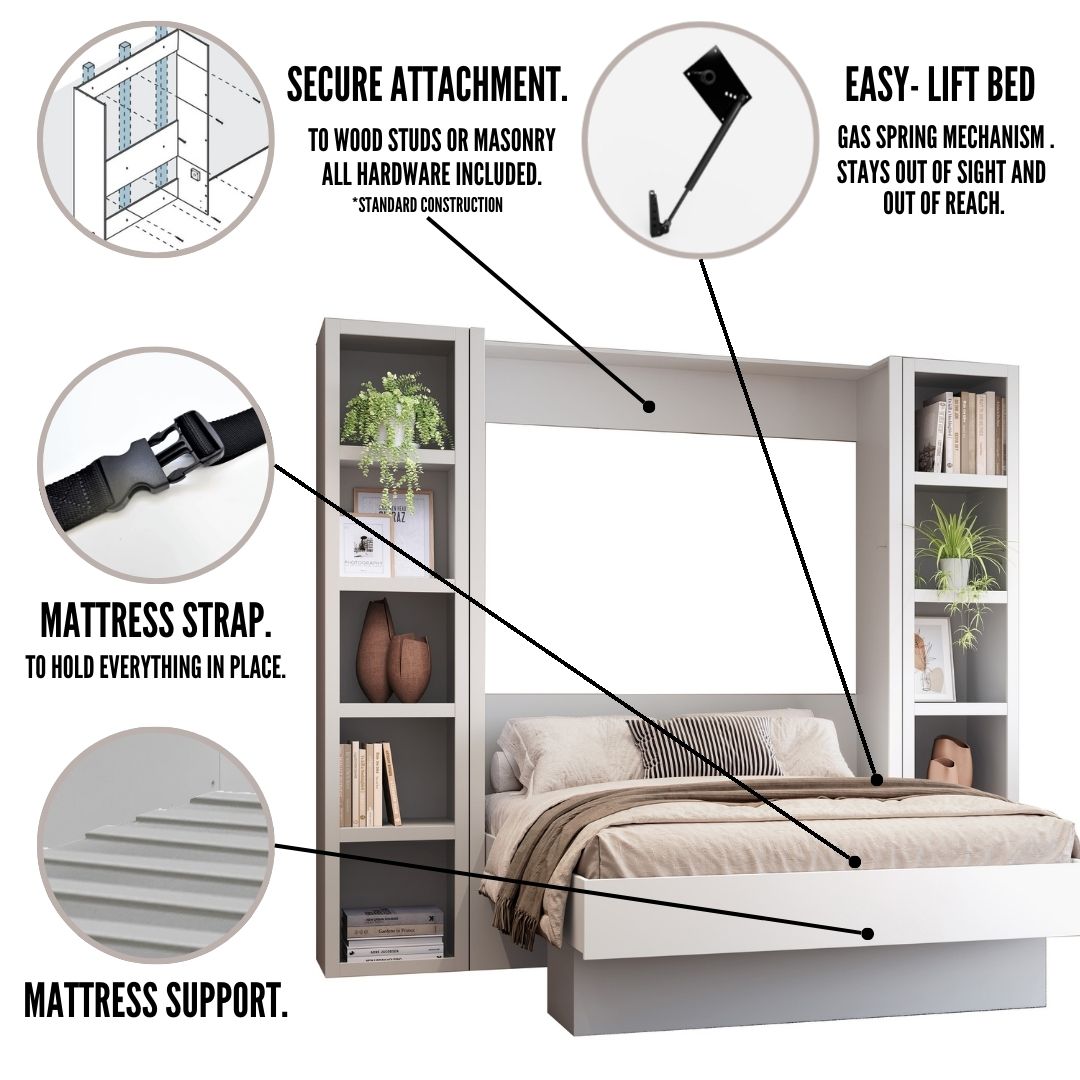 Oakland Living LILA-BED-QN-DOB-GY beds - View #8