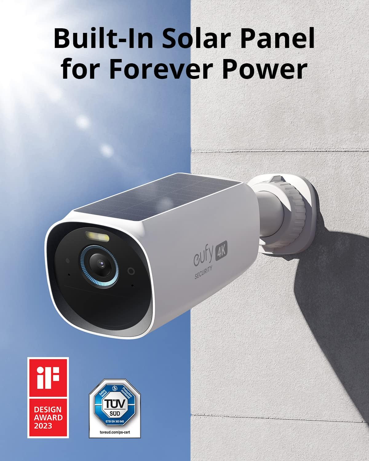eufy Security Cam S330 Cam 3 Add on Camera Security Camera Outdoor