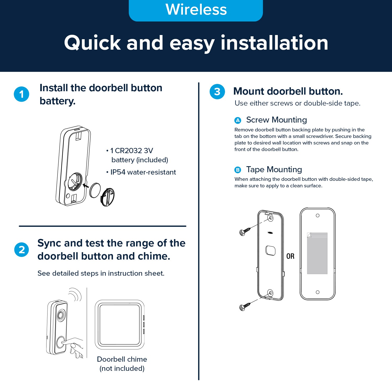 Heath Zenith 91009292 Doorbell-Push-Buttons - View #2