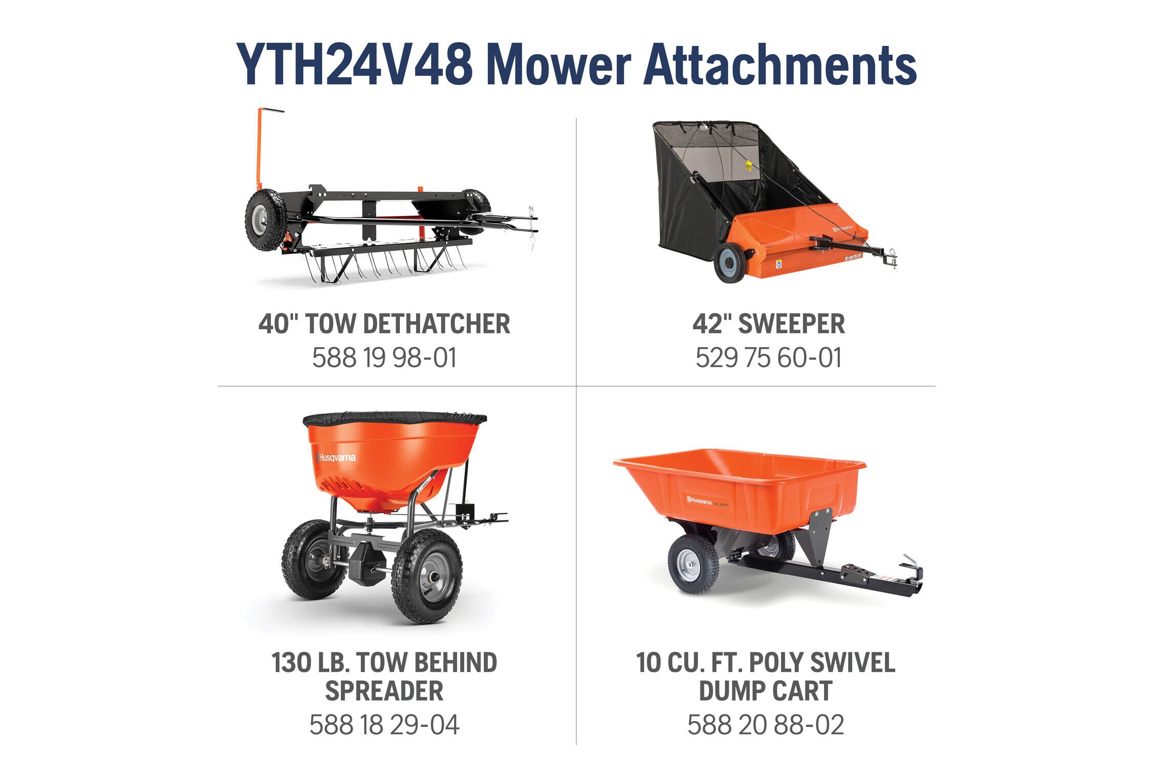 Husqvarna Yth24v48 48 In 24 Hp V Twin Gas Riding Lawn Mower In The Gas Riding Lawn Mowers 7527