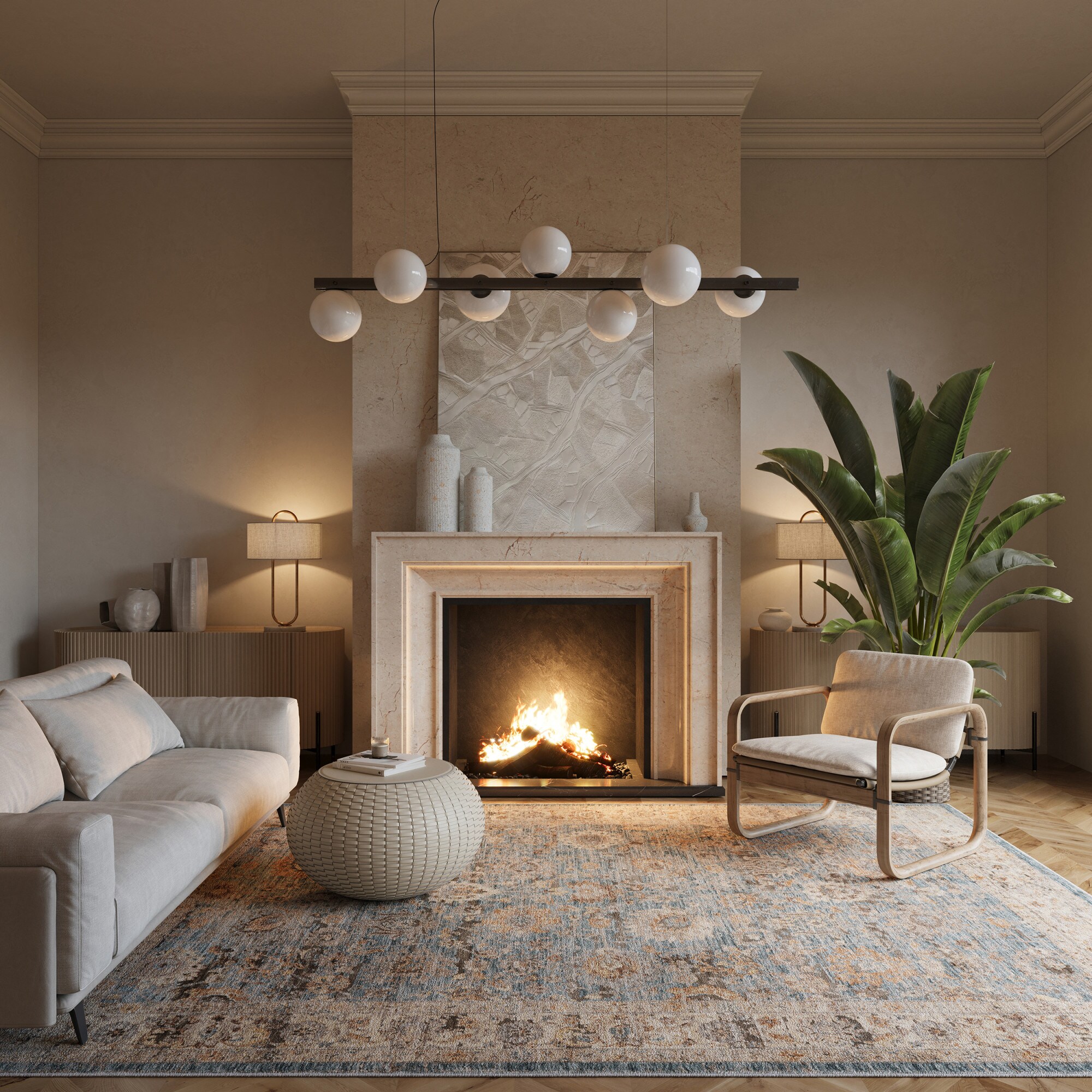 nuLOOM 200TCLR01A-9012 Zerivah Traditional Vintage Floral Area Rug