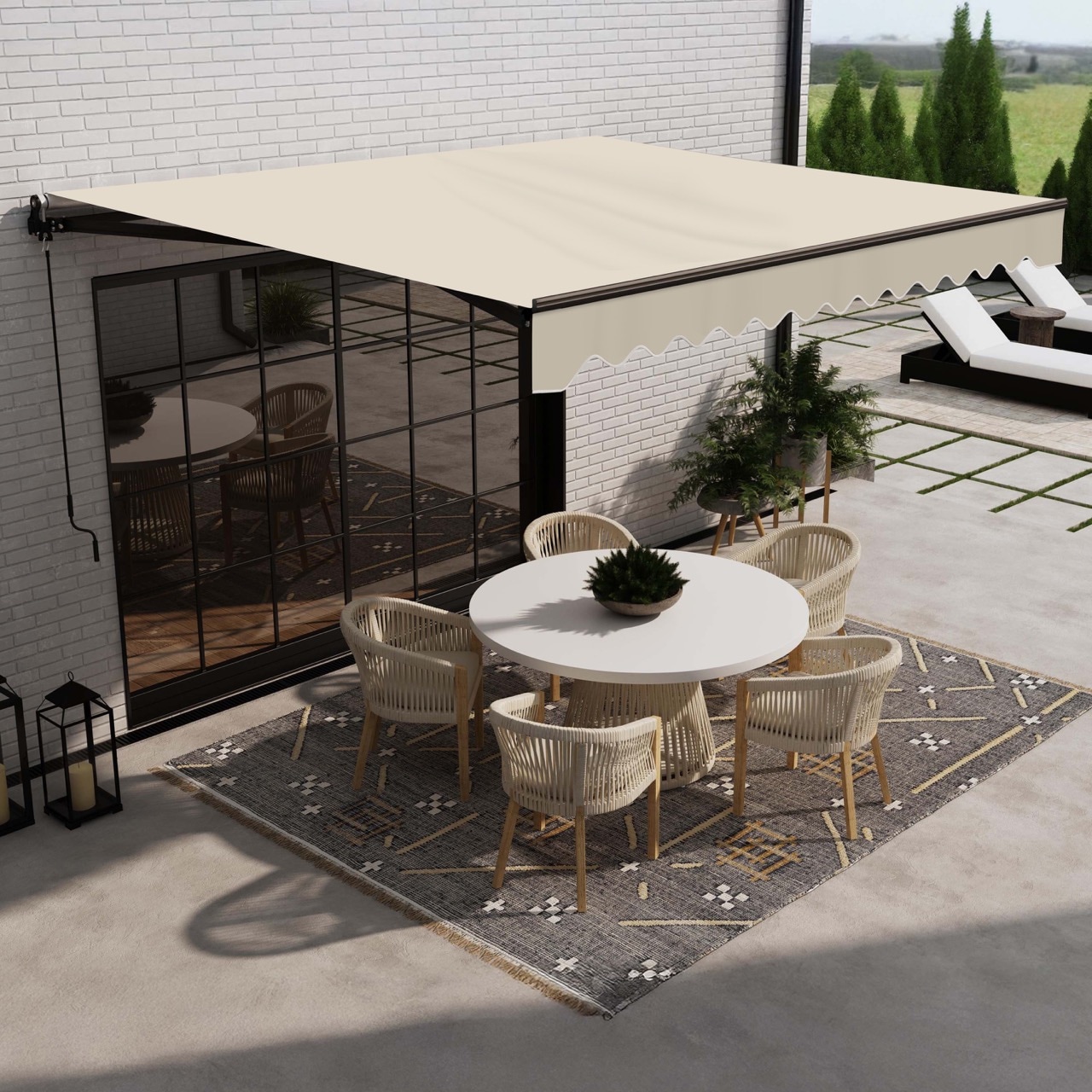 ALEKO ABM13X10IVORY29-LO awnings - View #5