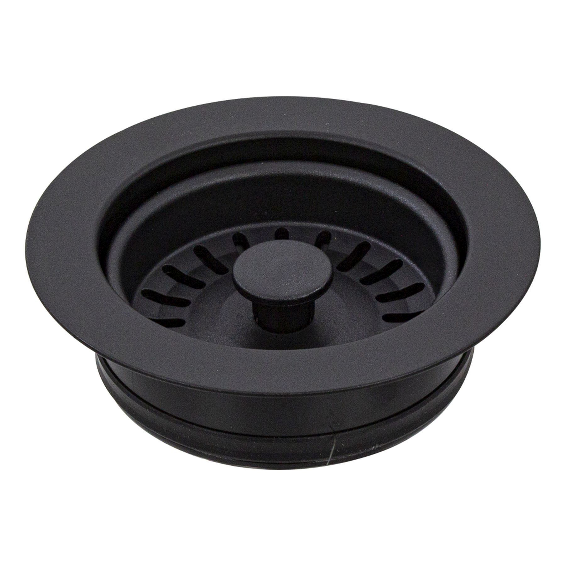 Premium Kitchen Sink Strainer in Black, PST1BL