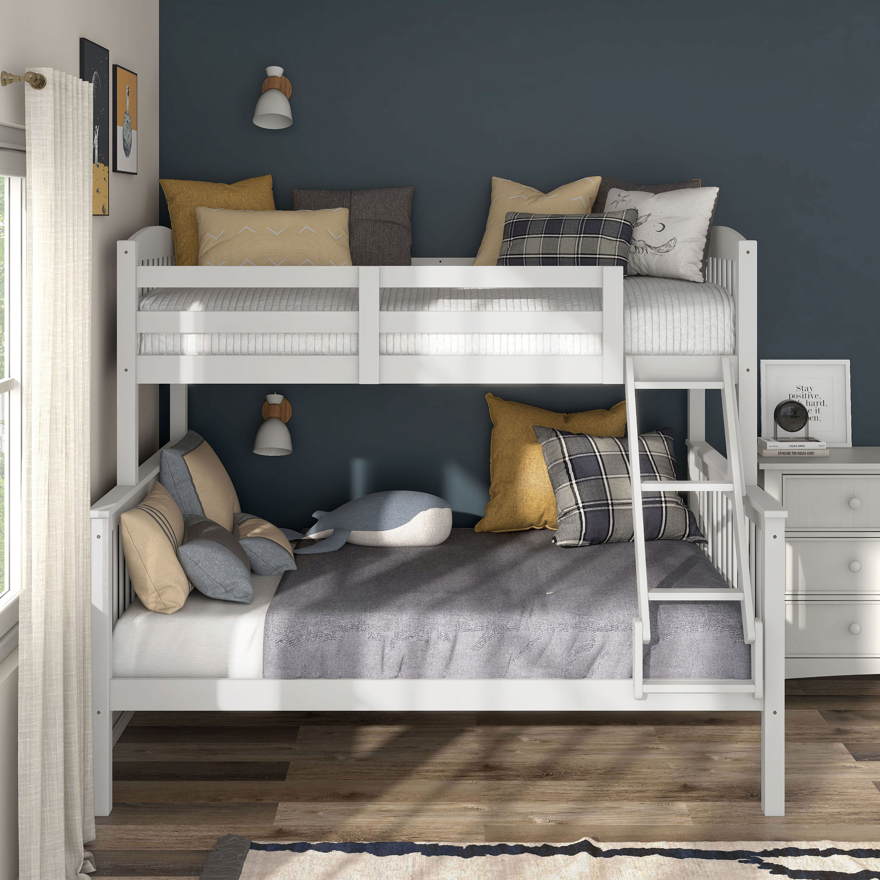 Furniture of America 005L-BK001WH Bunk-Beds - View #4
