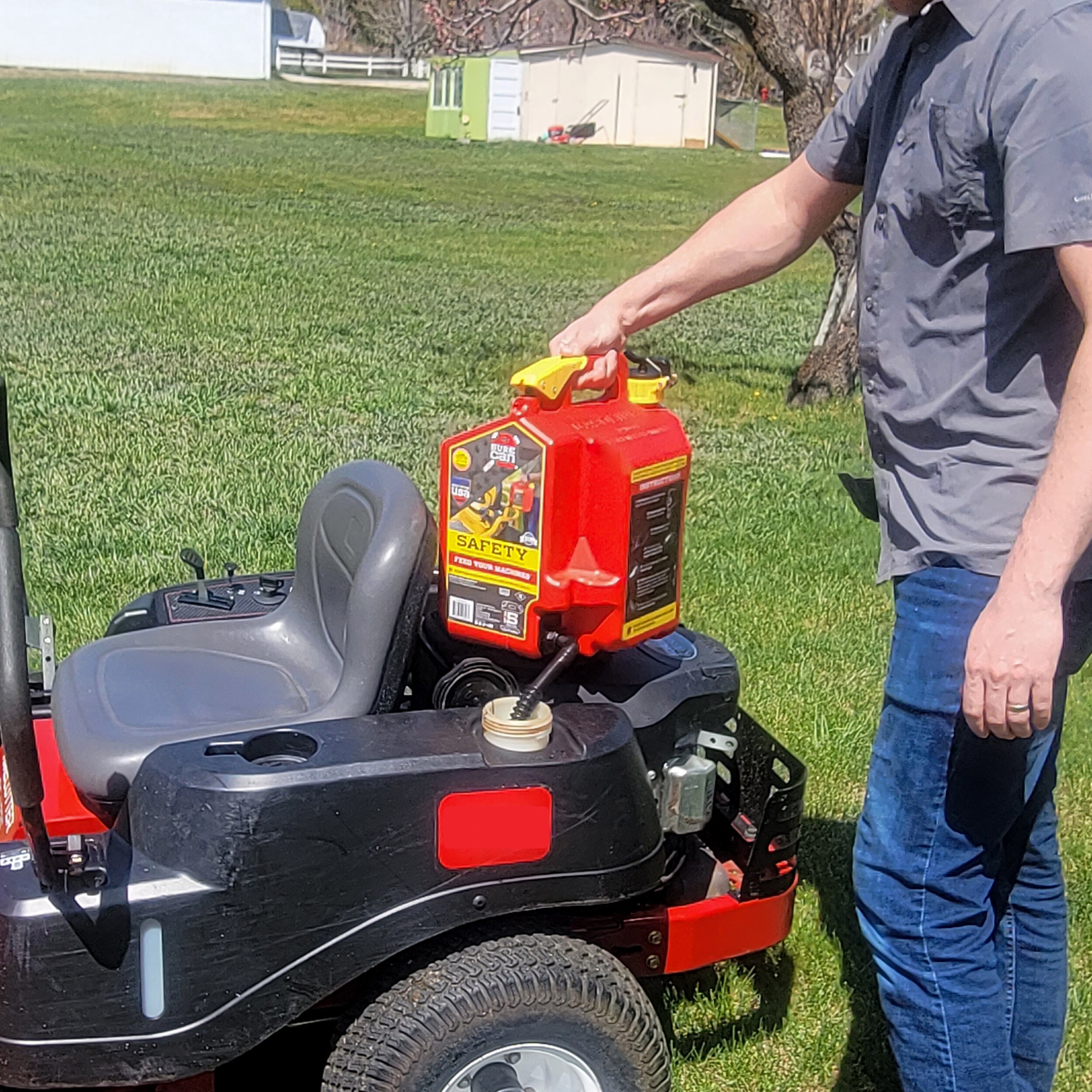 SureCan 5 Gallon Type II Safety Gas Can in the Gas Cans department at