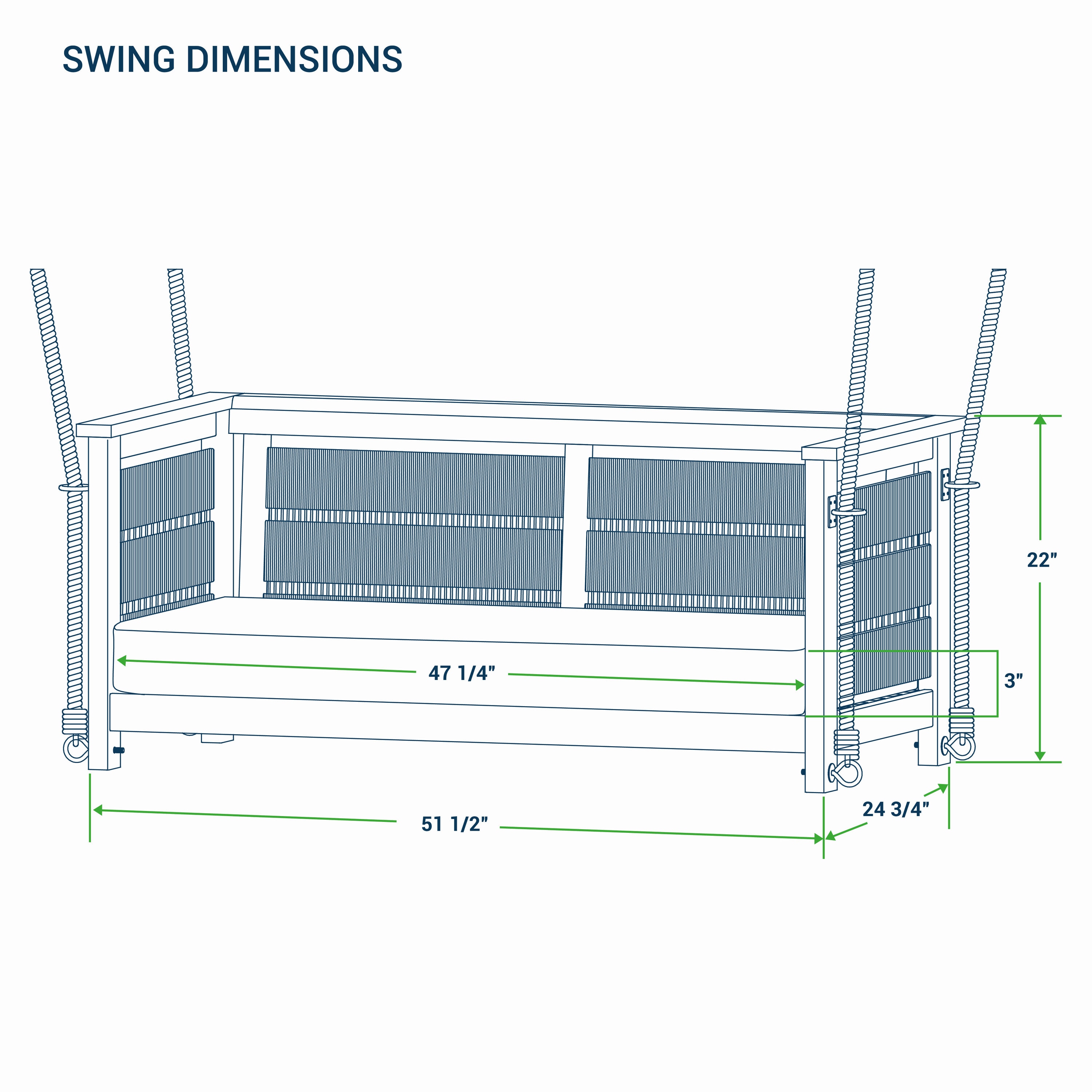 Cambridge Casual 131044-TW-XX-OY-HT Swing-Gliders - View #8