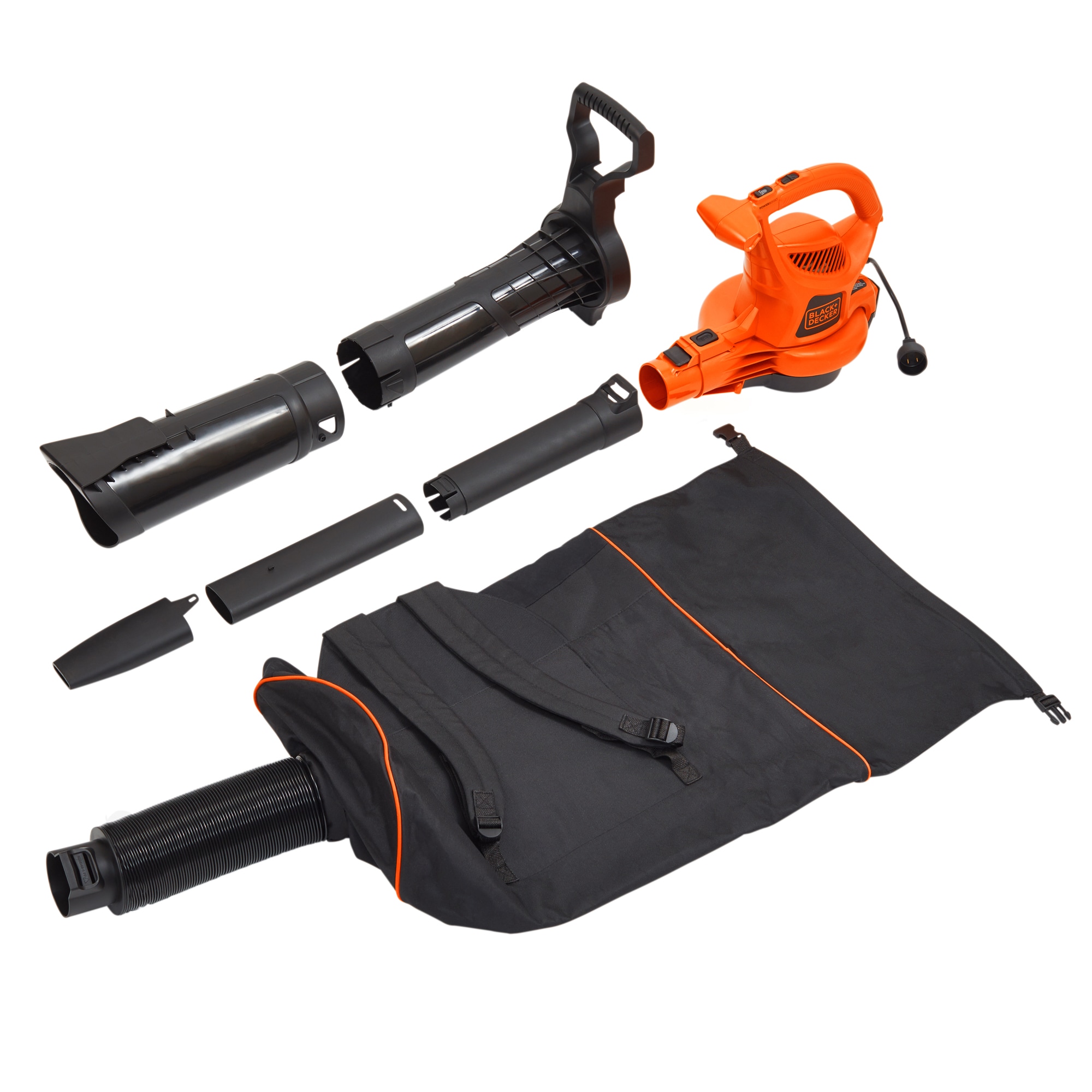  BLACK+DECKER 3-in-1 Leaf Blower, Leaf Vacuum and Mulcher, Up to  230 MPH, 12 Amp, Corded Electric (BV3600) : Patio, Lawn & Garden