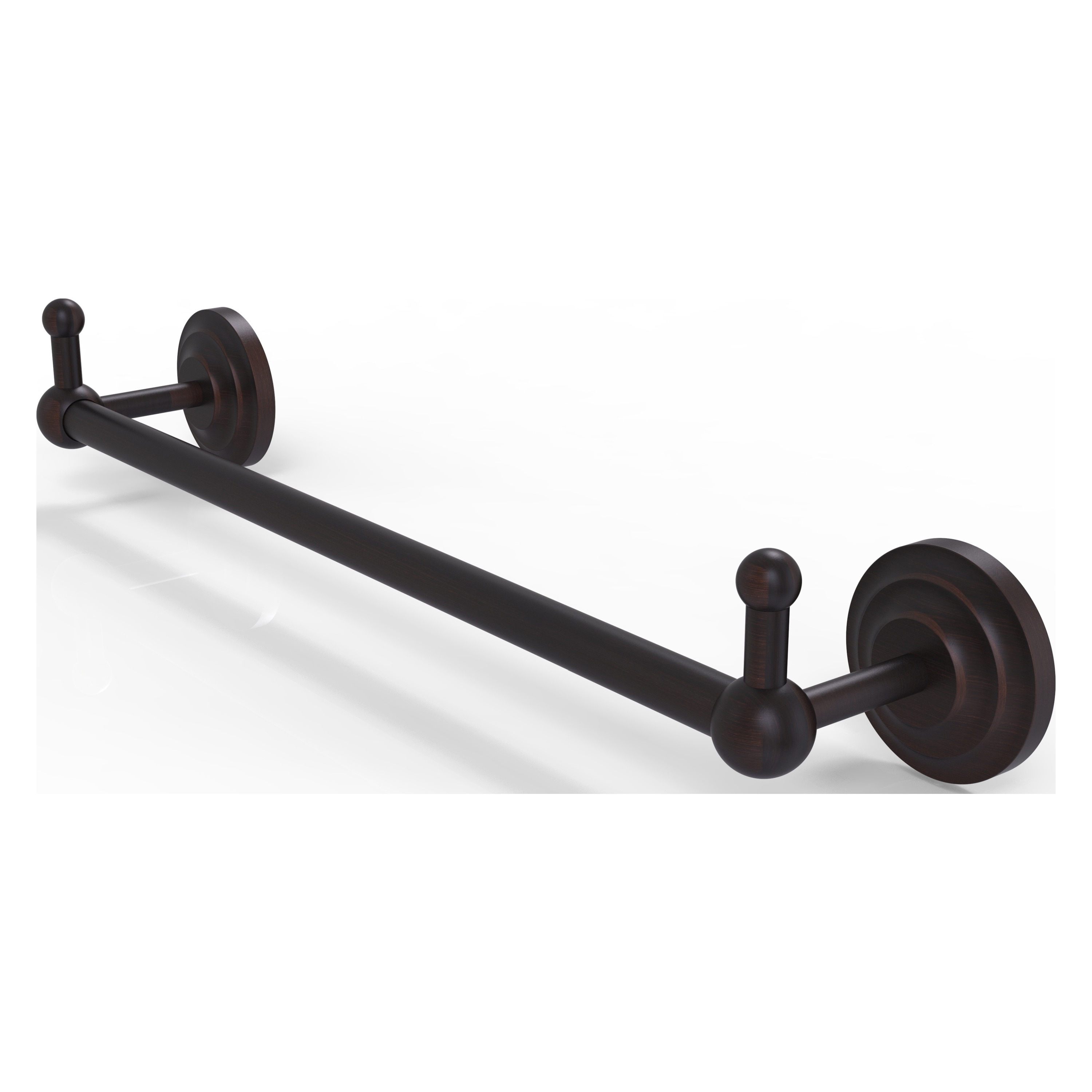 Allied Brass PQN-41-36-PEG-VB Prestige Que New 36-in Venetian Bronze Wall mount Single Towel Bar
