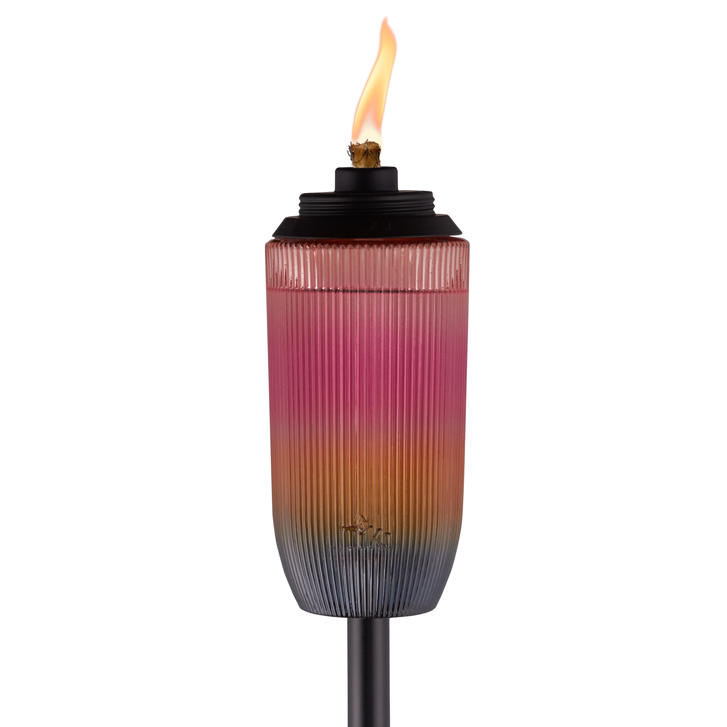 TIKI 1121092  Torch Glass Rainbow Inches Multiple colors/finishes Glass Garden torch
