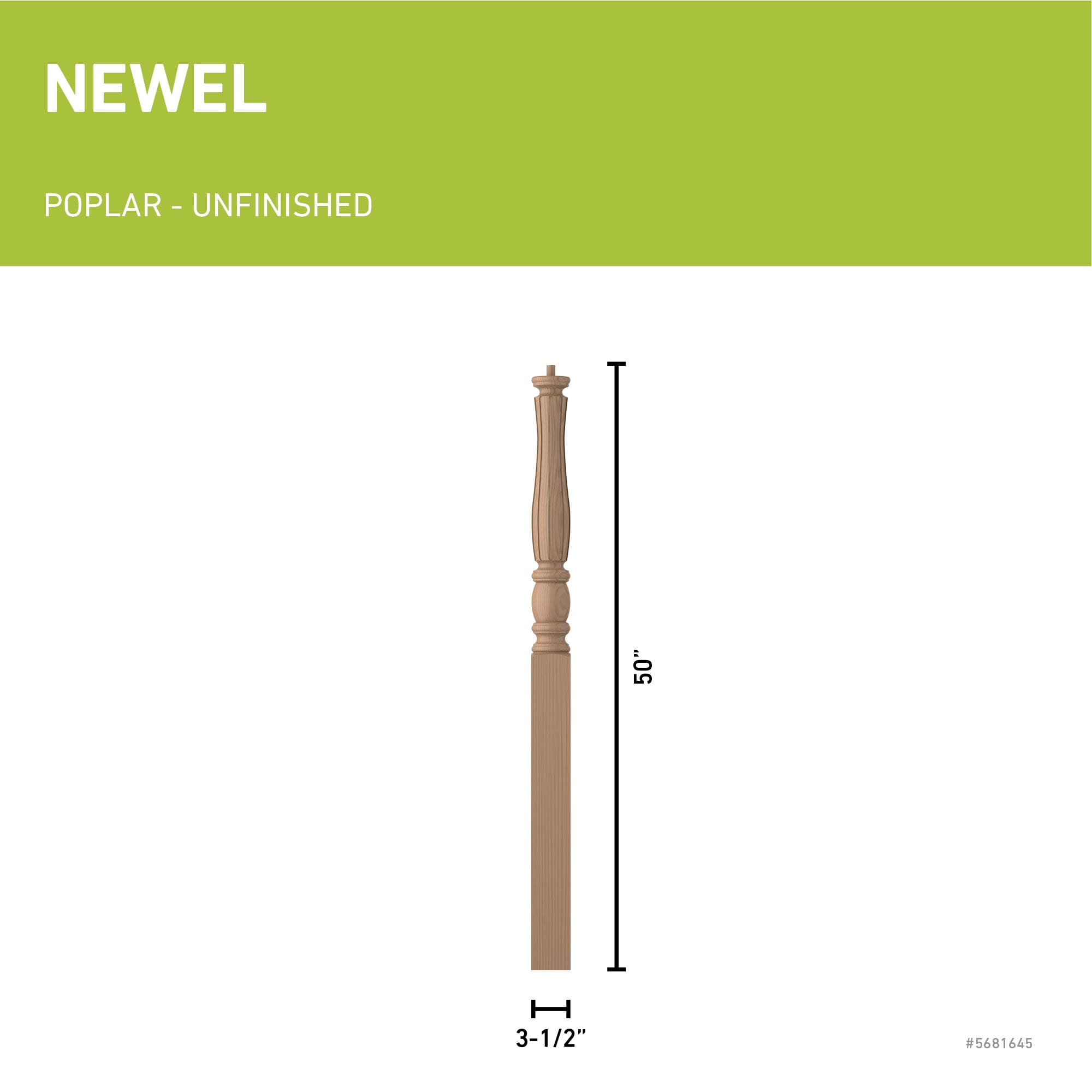 L.J. Smith Stair Systems LJF-3314-P Interior-Stairpart-Newel-Posts - View #3