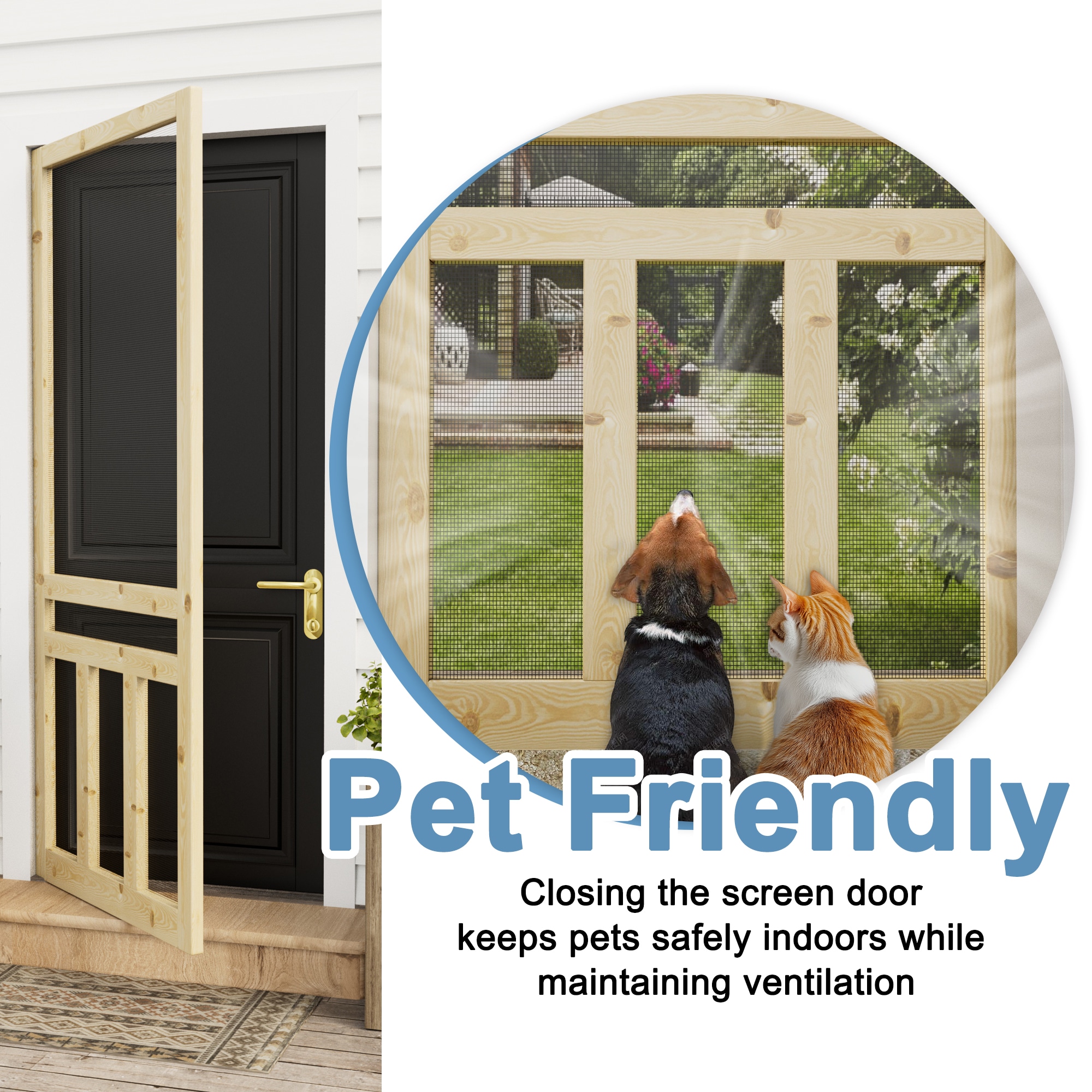 JUJUBON EX-SDPN-R-3L-36 Screen-Doors - View #5