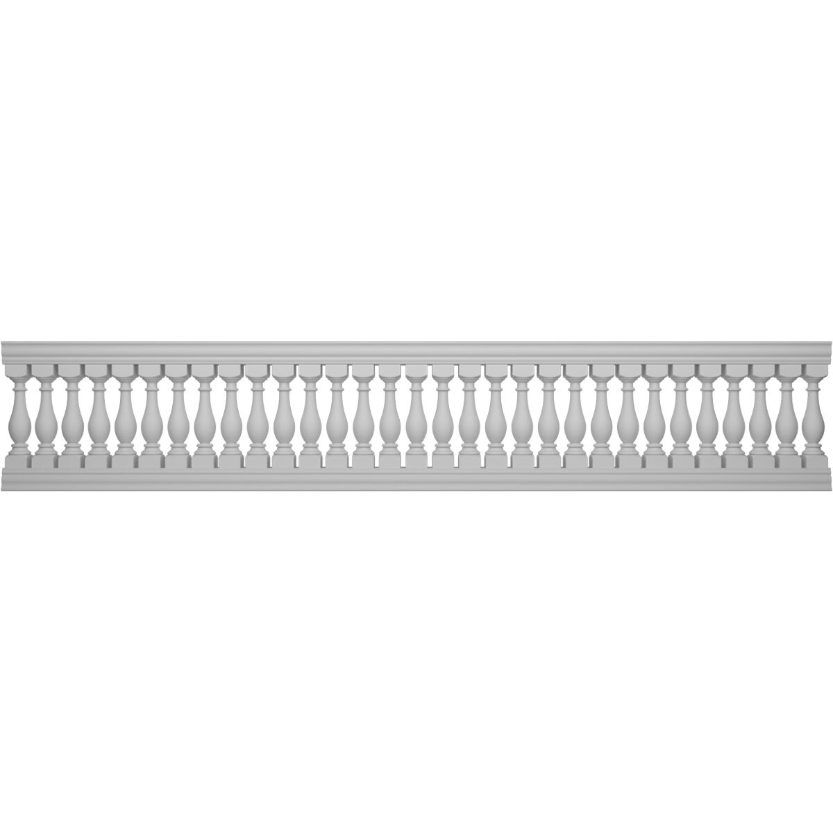 Ekena Millwork BALK38X192LGG FiberThane 16-Feet x 38-Inches Legacy Fiberglass Deck Rail Kit