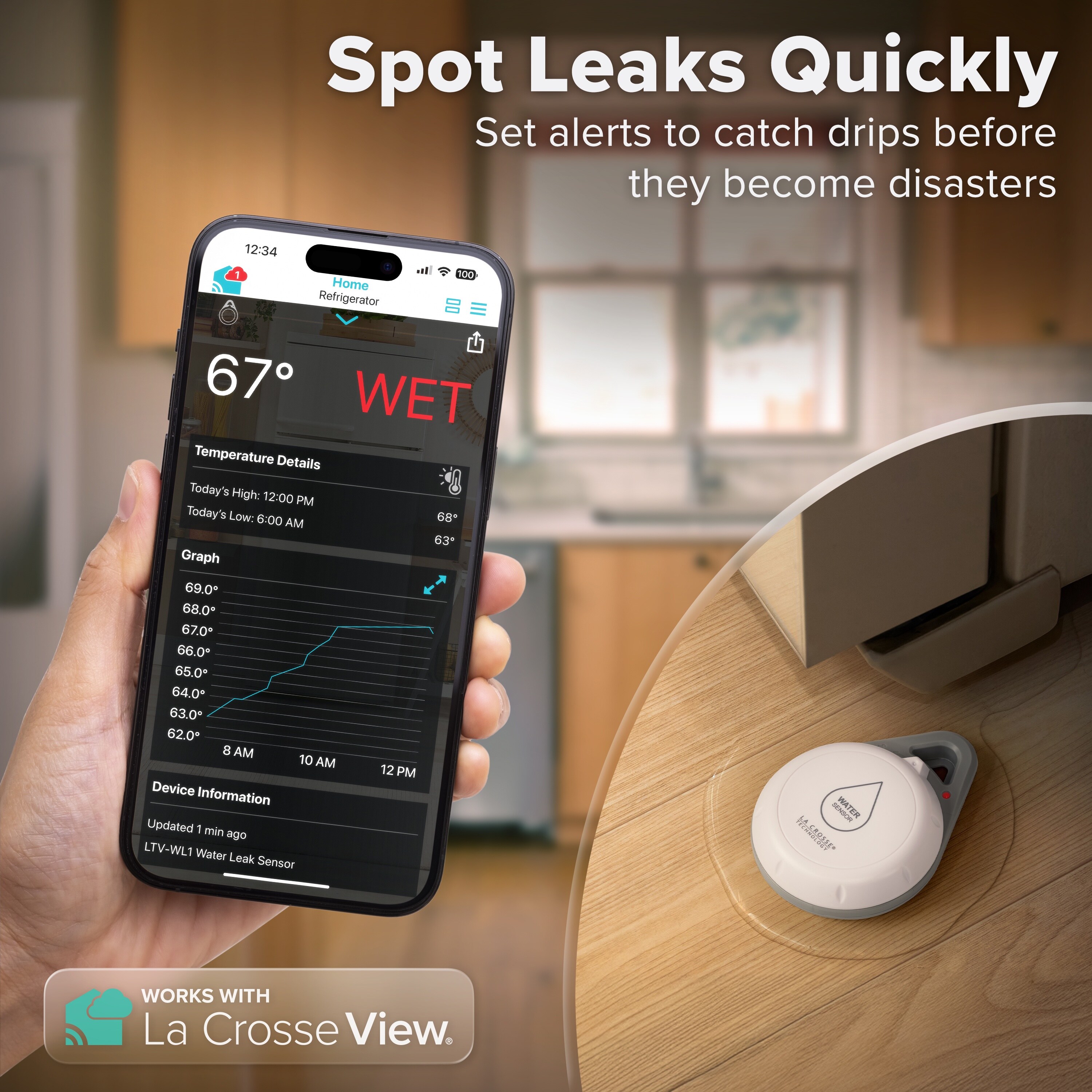 La Crosse Technology X100-WLM01-03 Flood-Sensors - View #4
