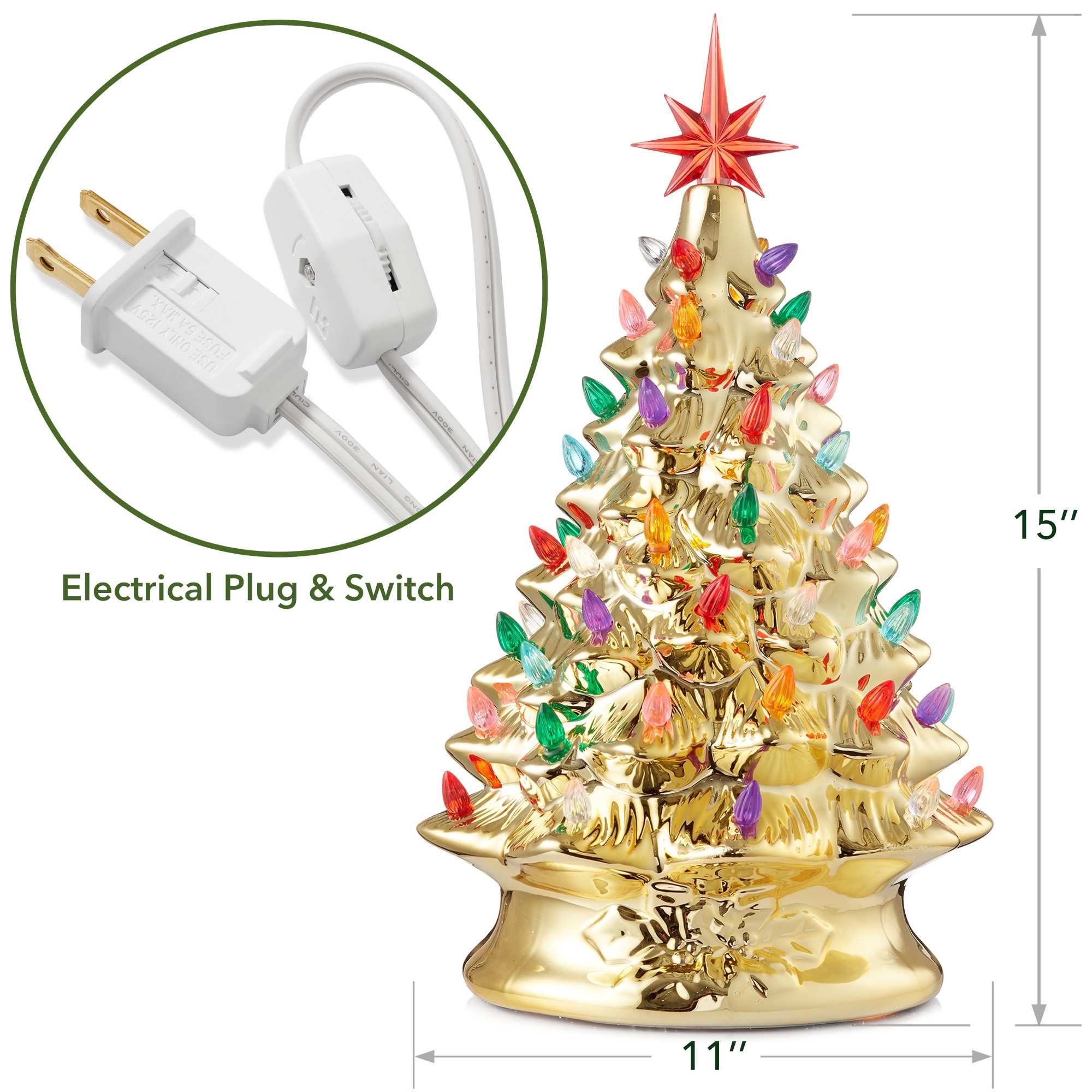 Casafield SZN-TR-977-GLD Artificial-Christmas-Trees - View #4
