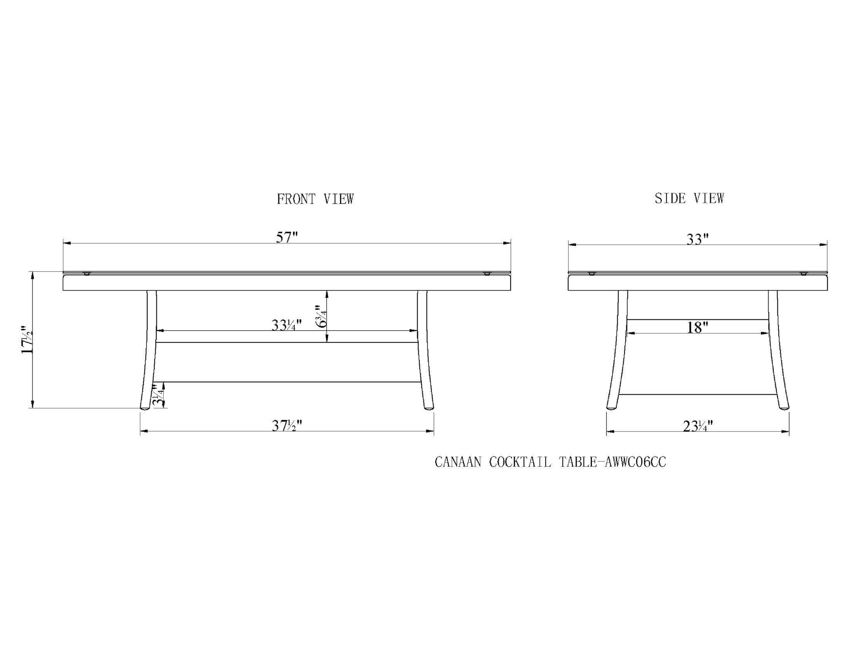 Alaterre Furniture Canaan All-Weather Wicker Outdoor 57inL Coffee Table ...