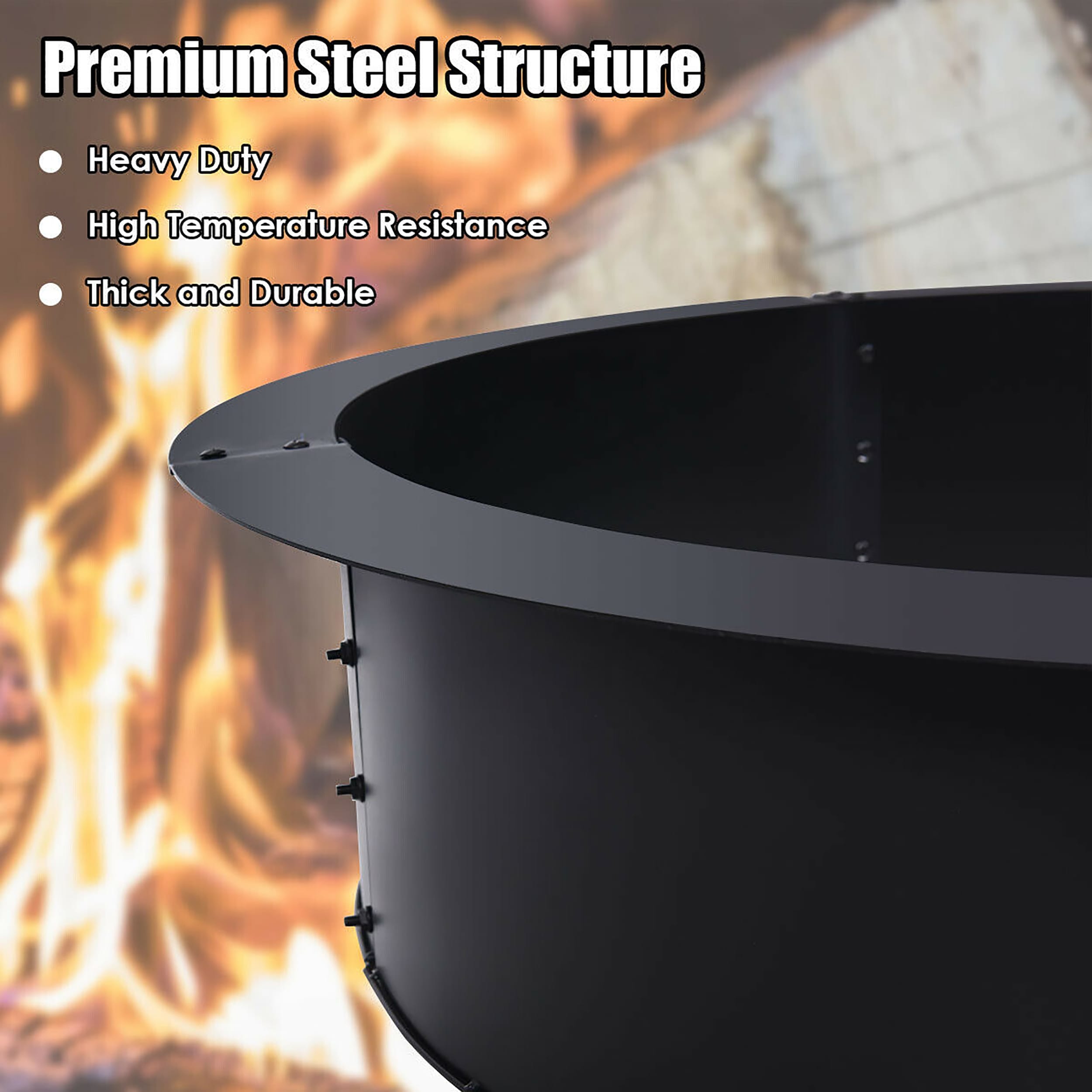Costway HW63414 Commercial-Fire-Rings - View #4