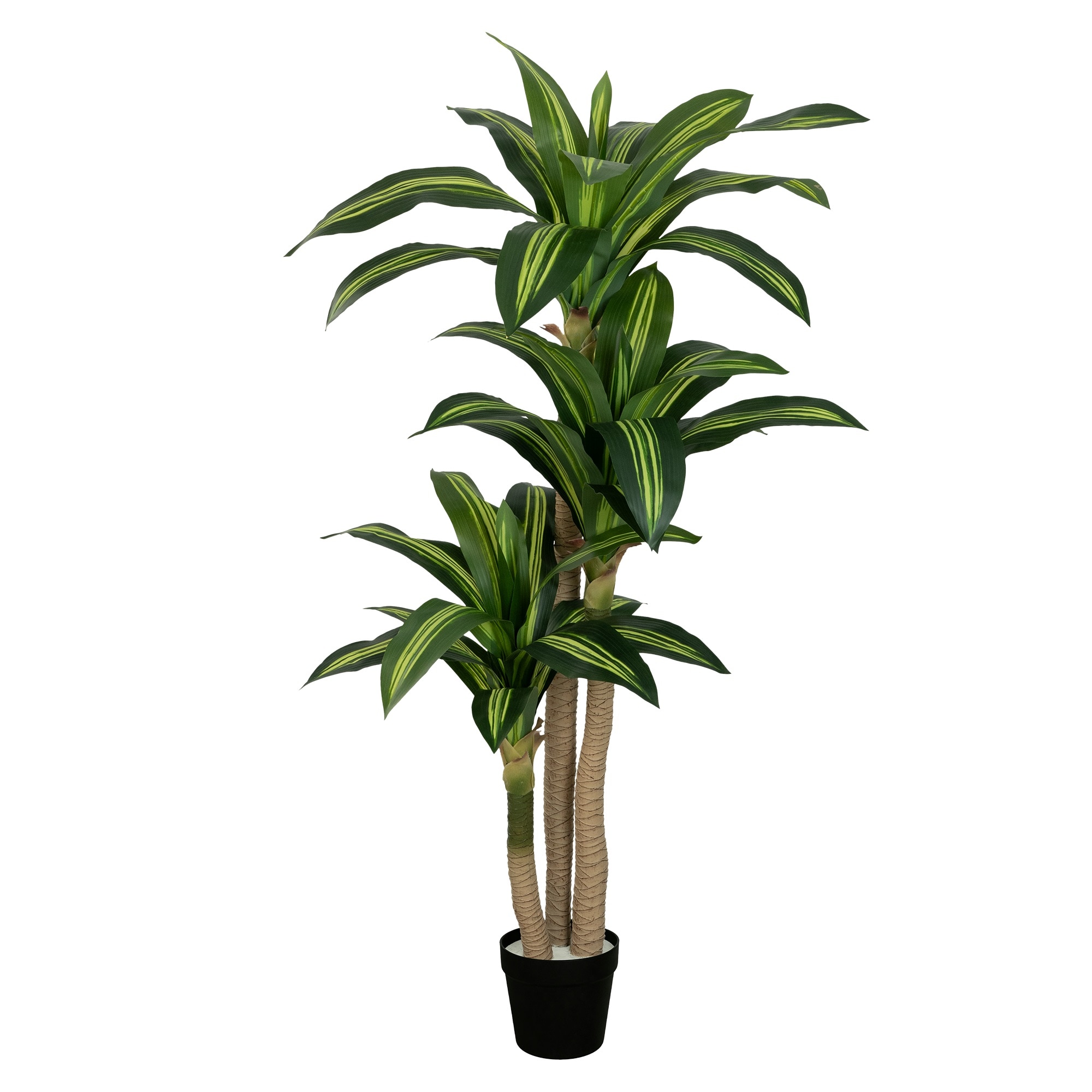 Vitalismo - 62-in Green Indoor/Outdoor Floor Dracaena Artificial Plant Potted Realistic Fake Tree...