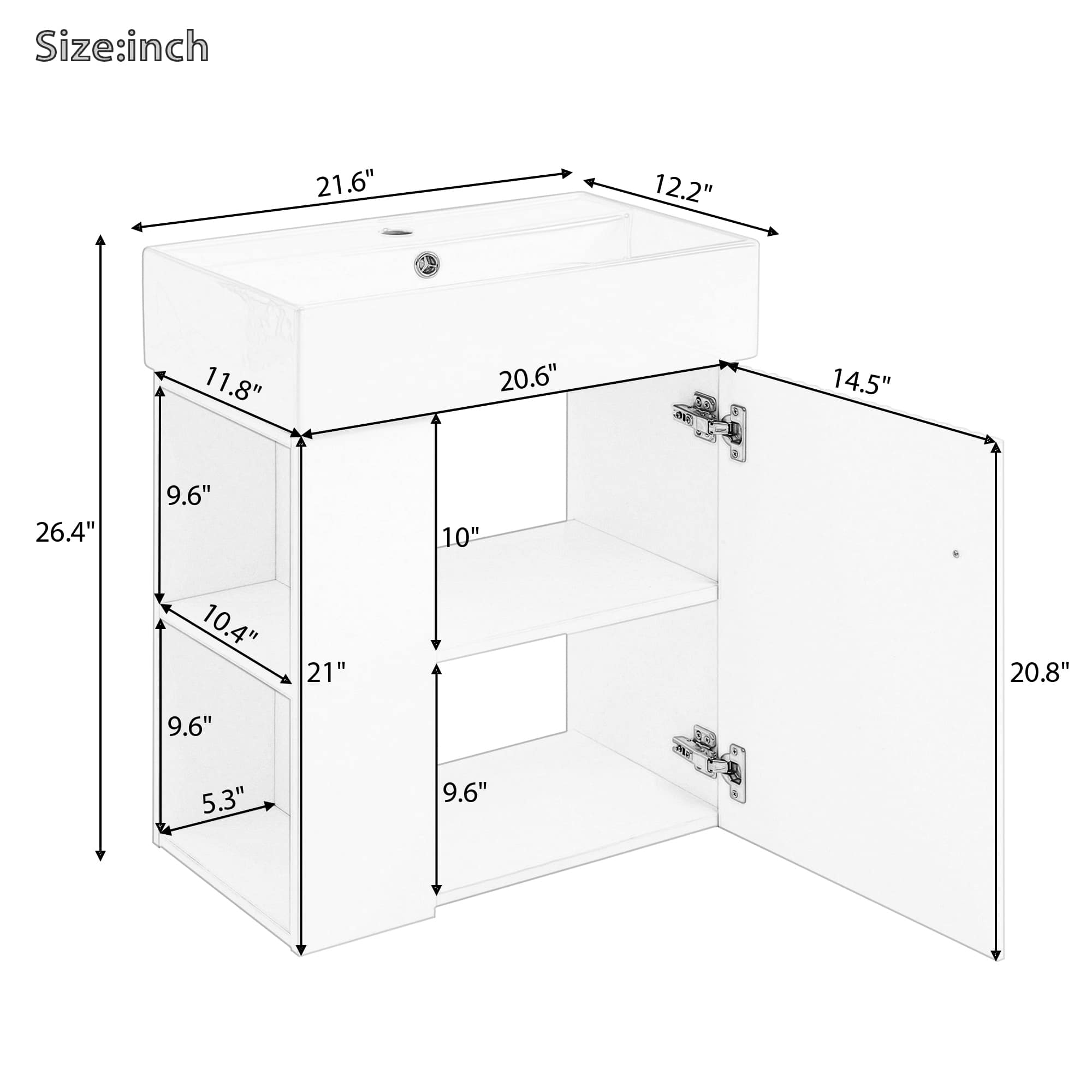 Vynxaria LEXY1241-DJYS-SZT056 Bath-Vanity-Combo - View #9