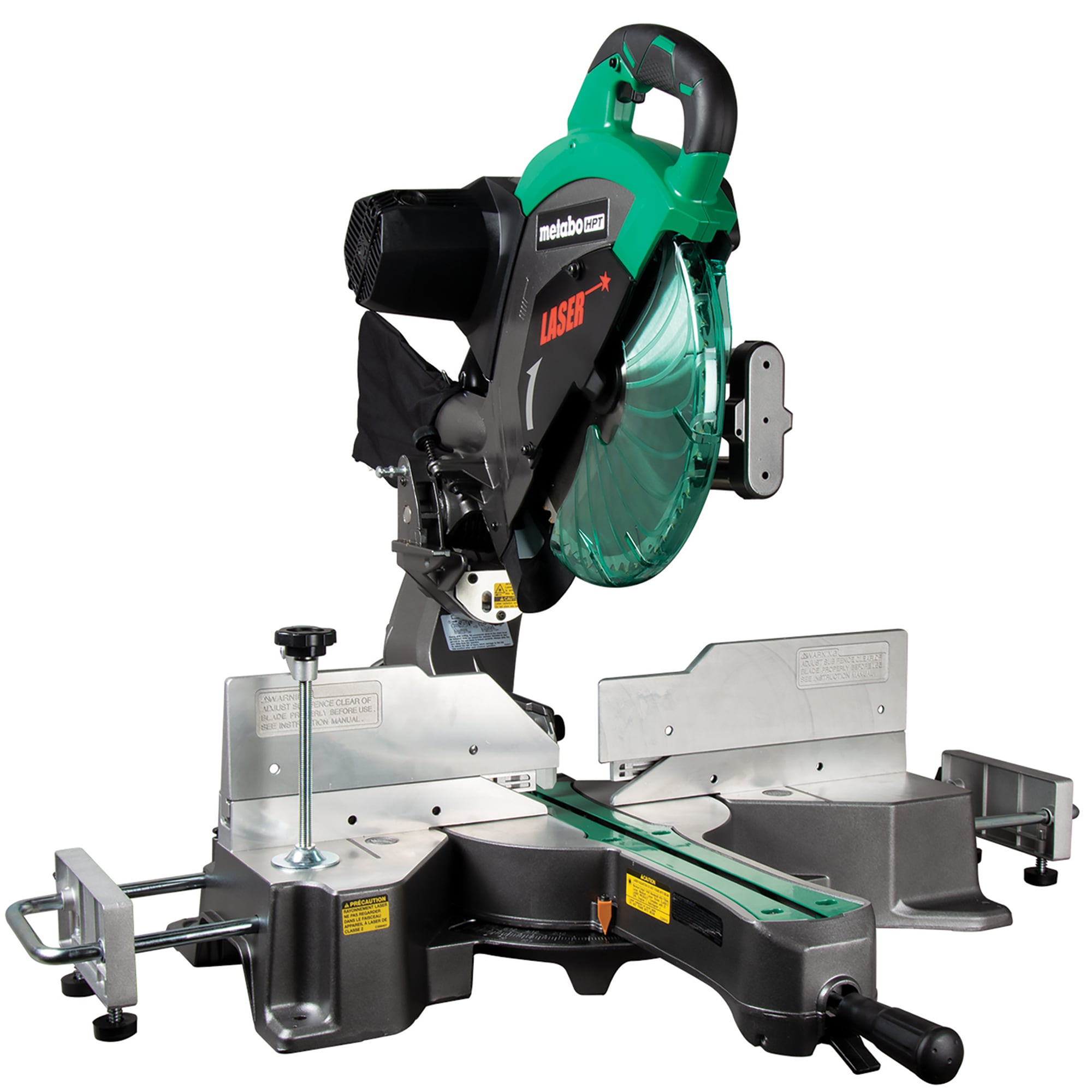 12-in 15-Amp Dual Bevel Sliding Compound Corded Miter Saw with Laser Guide | - Metabo HPT C12RSH2M